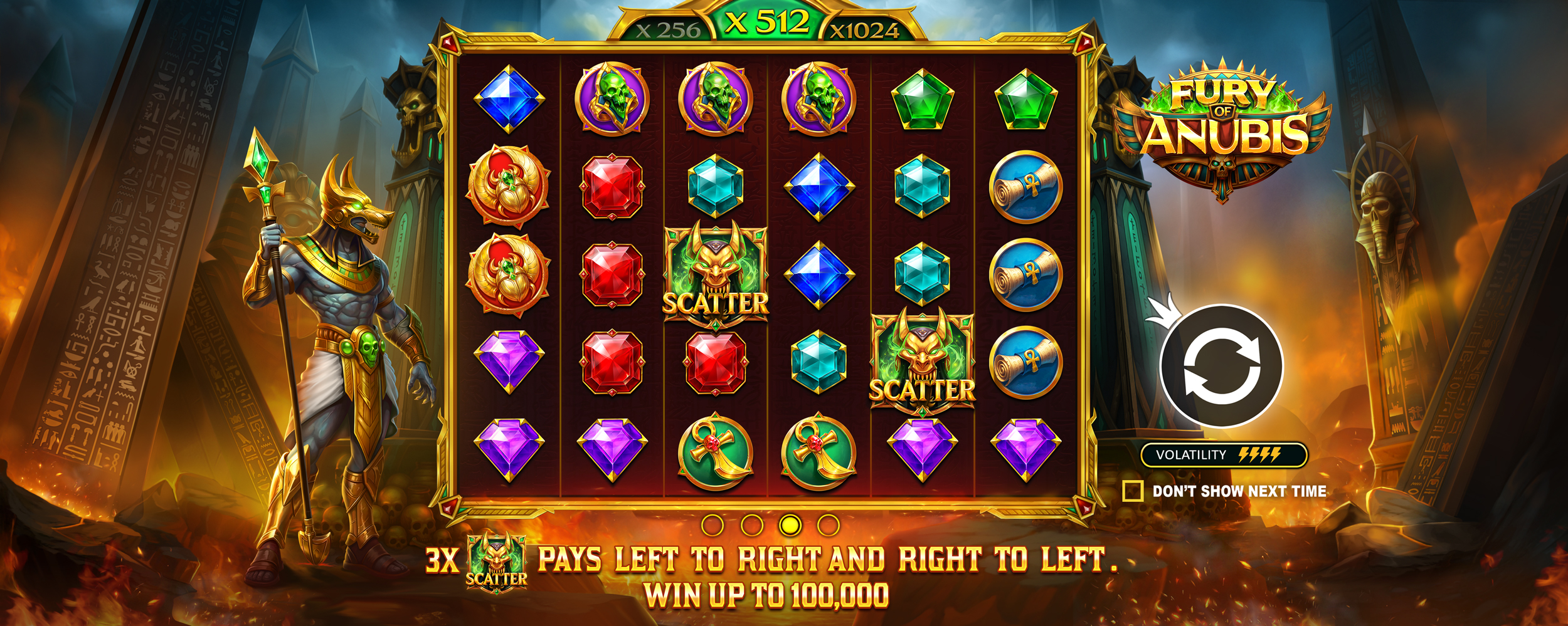 Fury of Anubis - Start screen 3