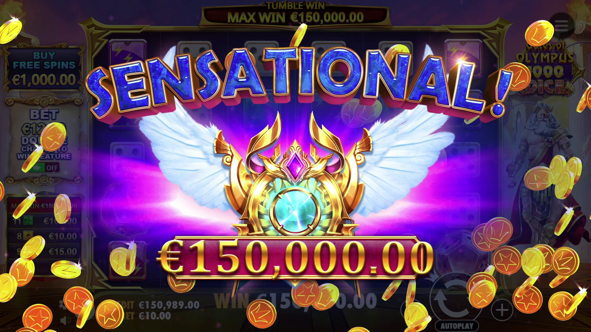 Gates of Olympus 1000 Dice - Big win 3