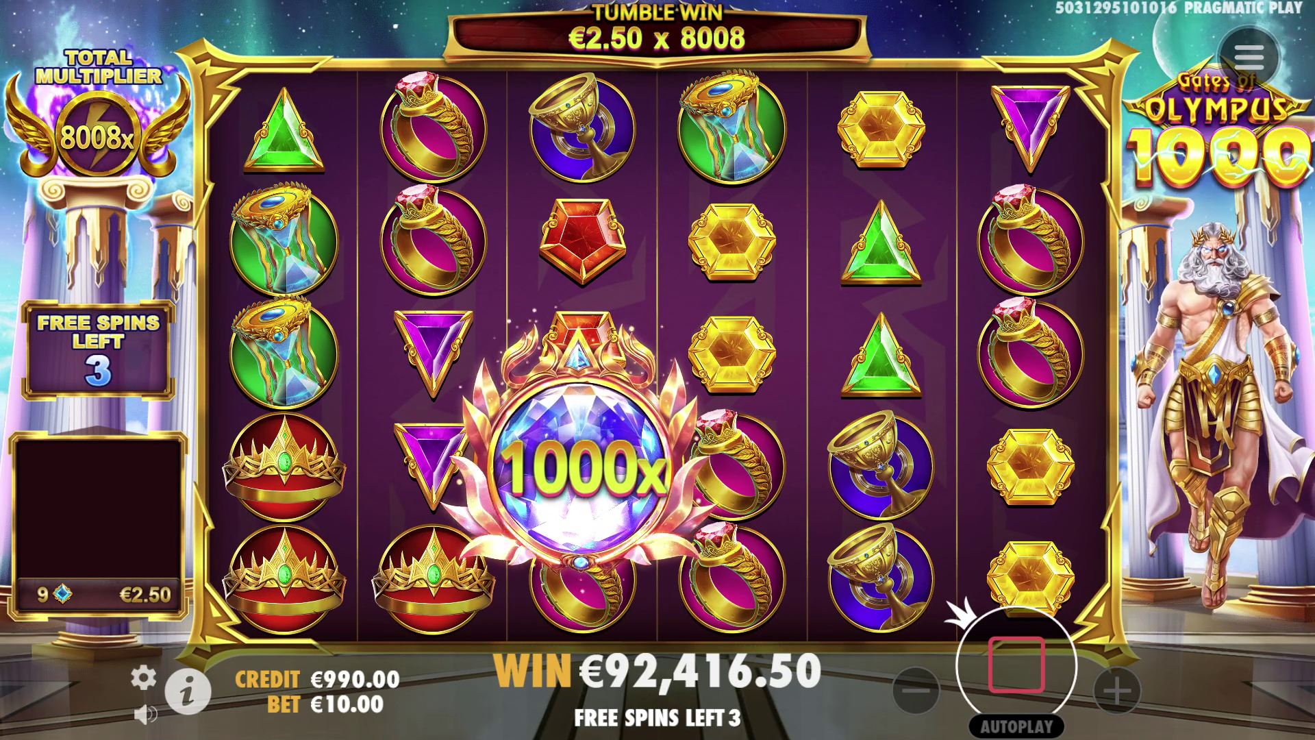 Gates of Olympus 1000 - Big win 7