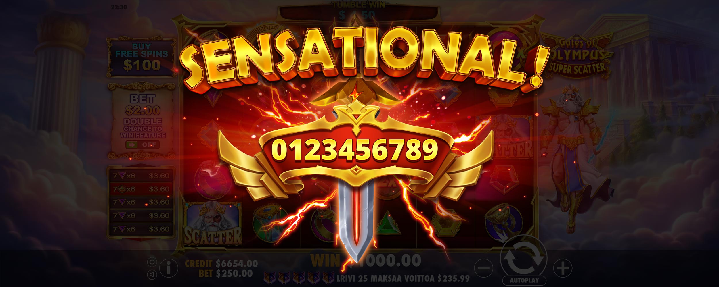 Gates of Olympus Super Scatter - Big win 3