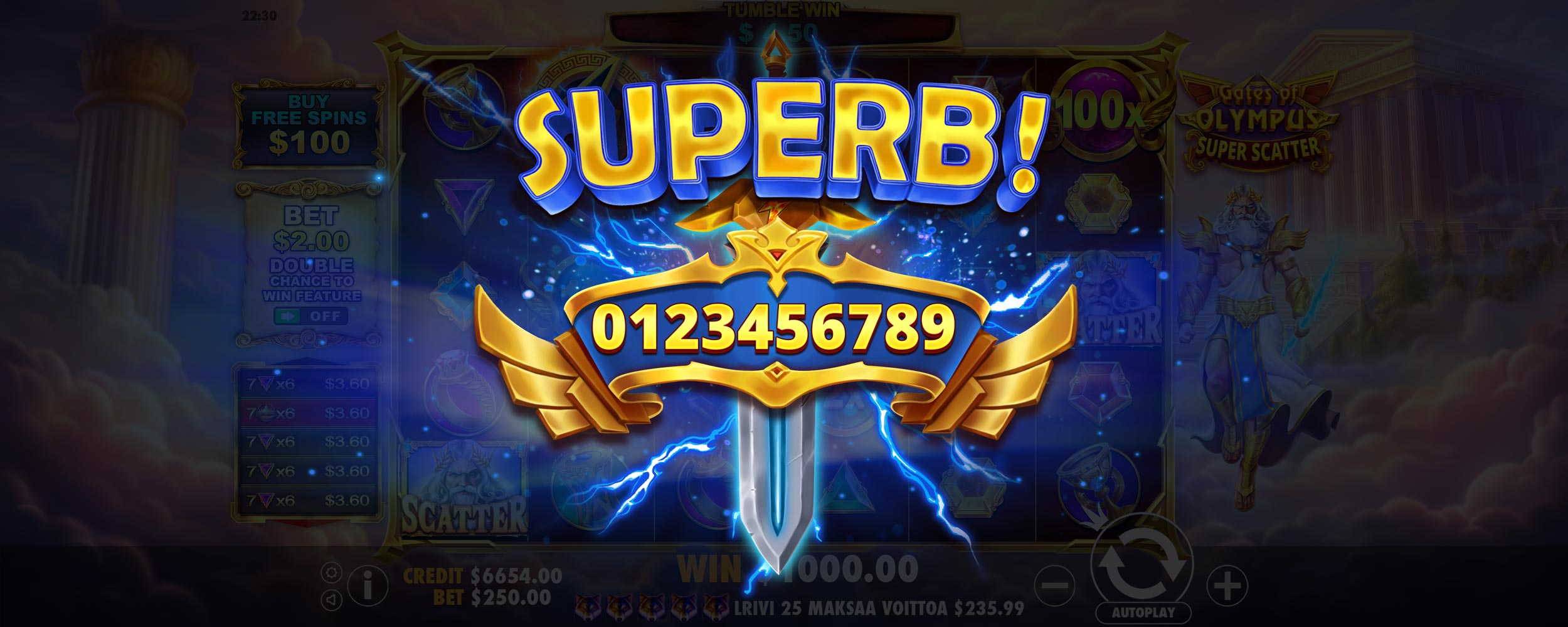 Gates of Olympus Super Scatter - Big win 4