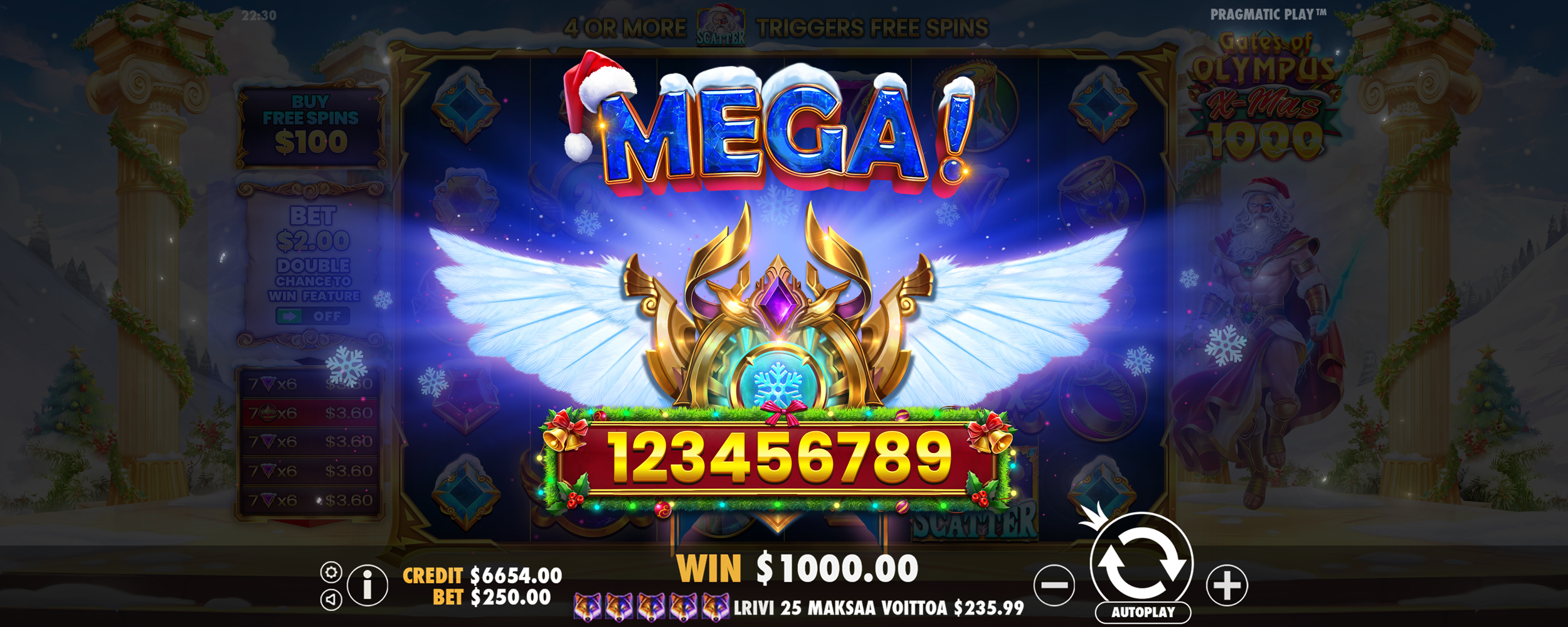 Gates of Olympus Xmas 1000 - Big win 2