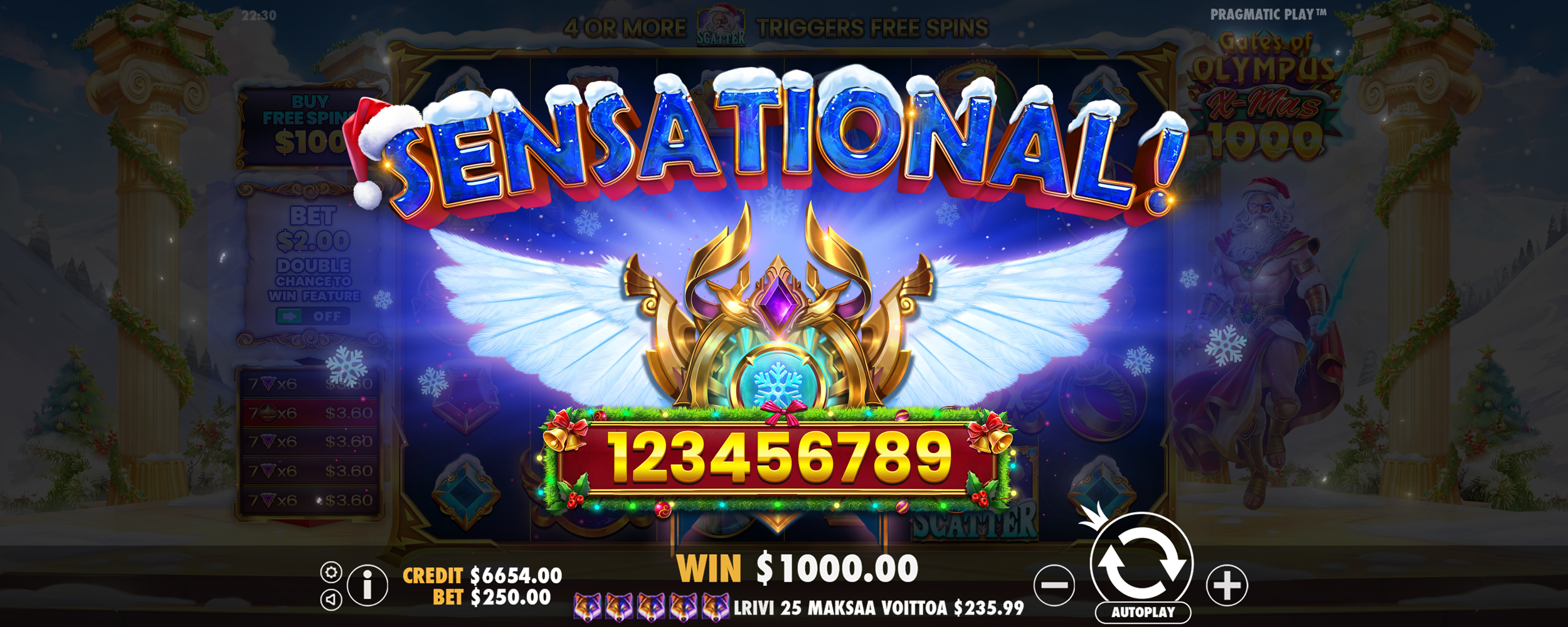 Gates of Olympus Xmas 1000 - Big win 6