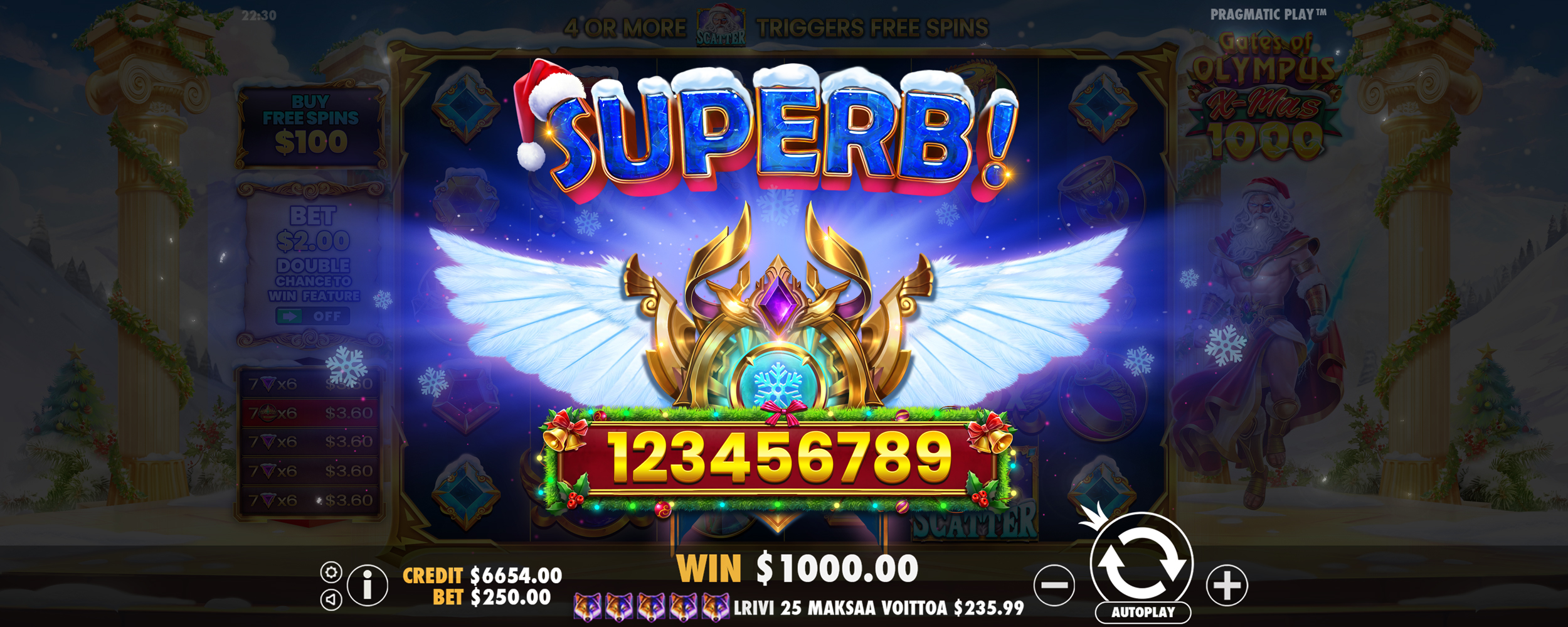 Gates of Olympus Xmas 1000 - Big win 8