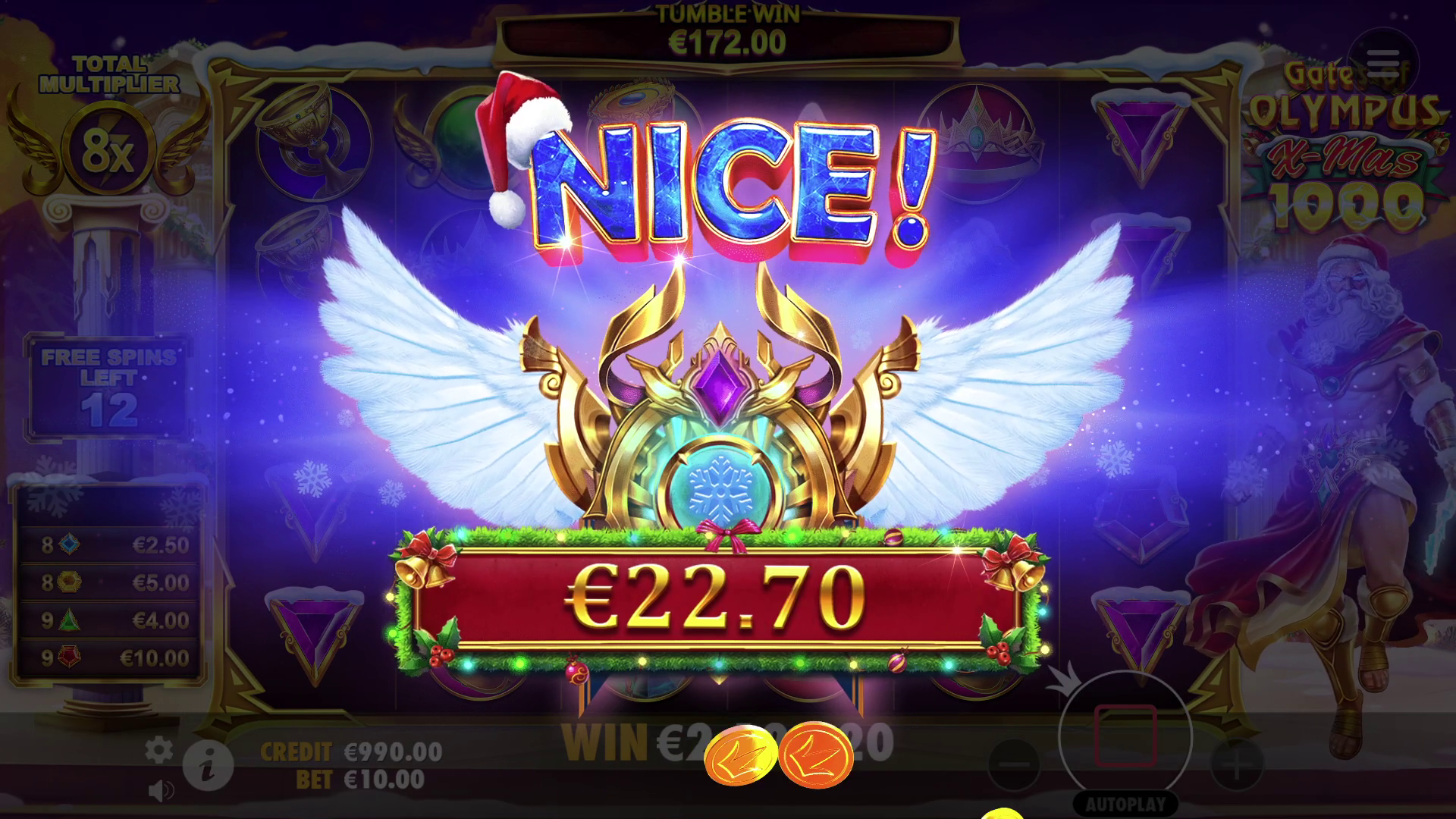 Gates of Olympus Xmas 1000 - Big win 9