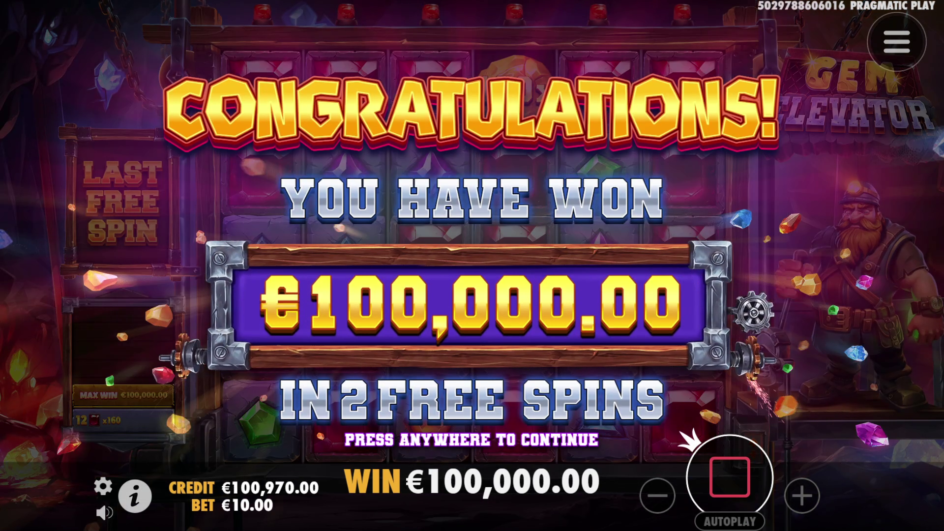 Gem Elevator - Free spins 1