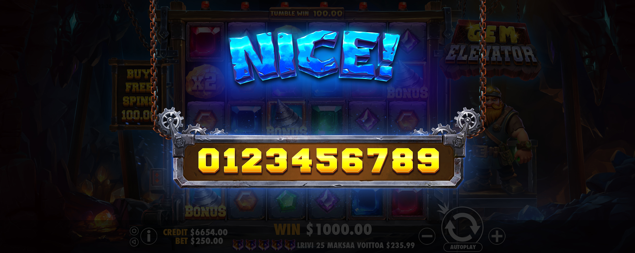 Gem Elevator - Big win 5