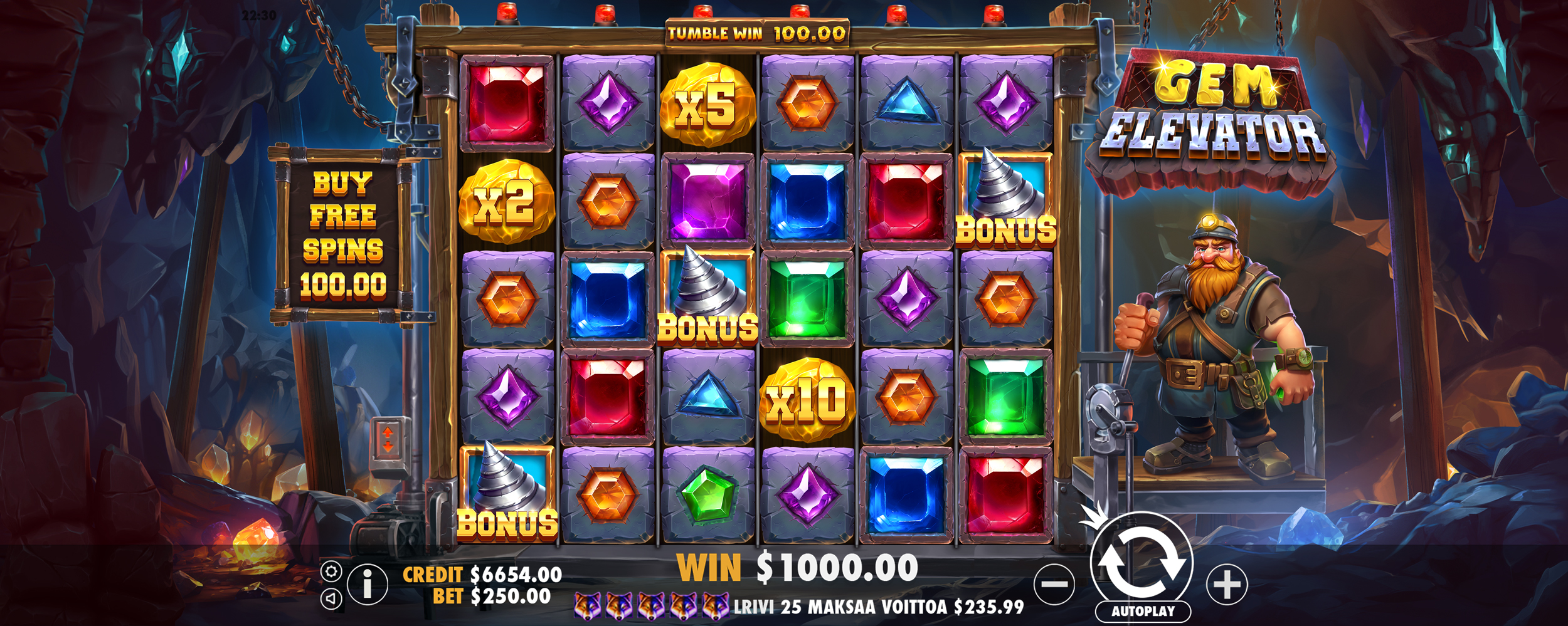 Gem Elevator - Big win 8