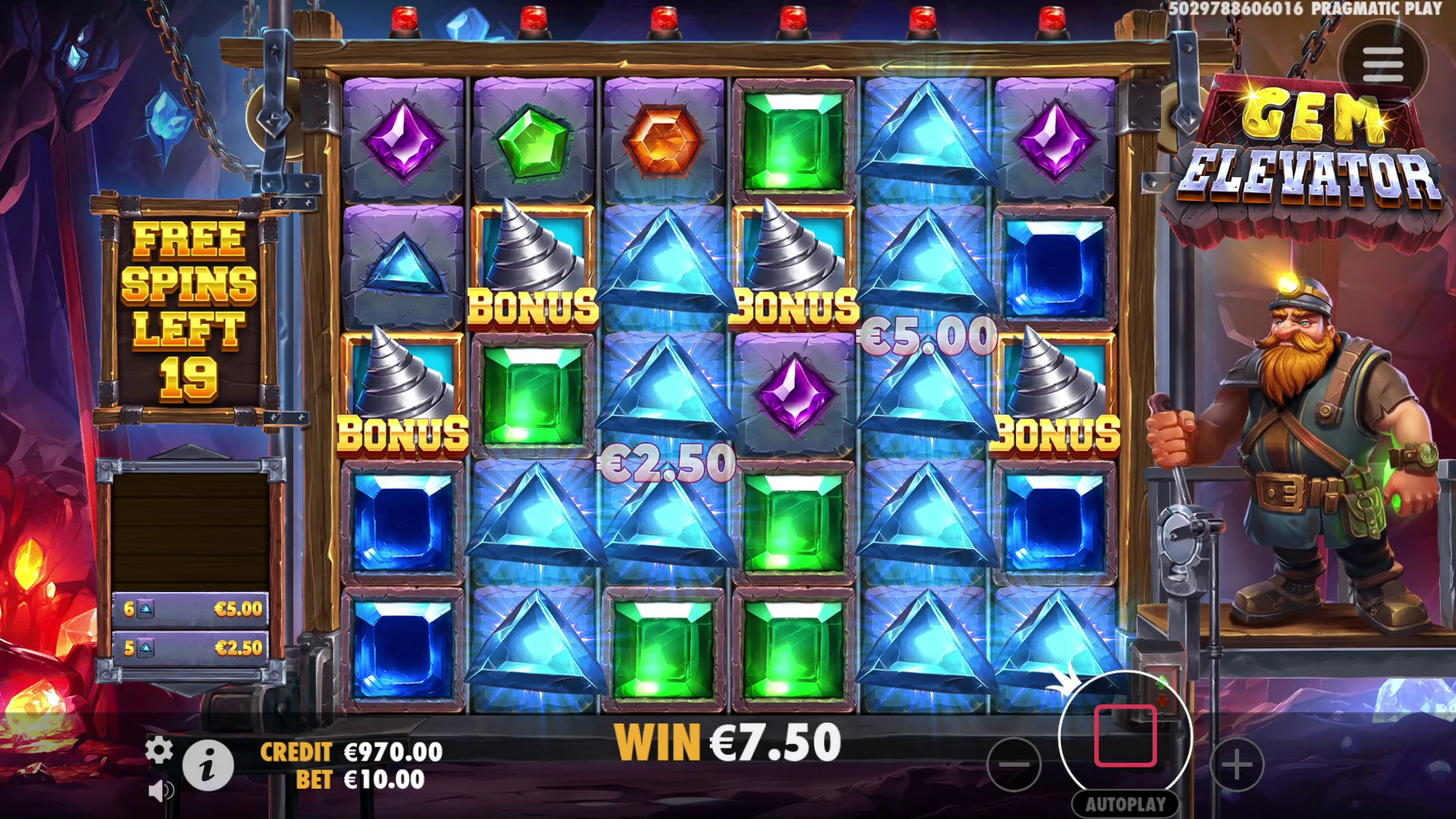 Gem Elevator - Free spins 2