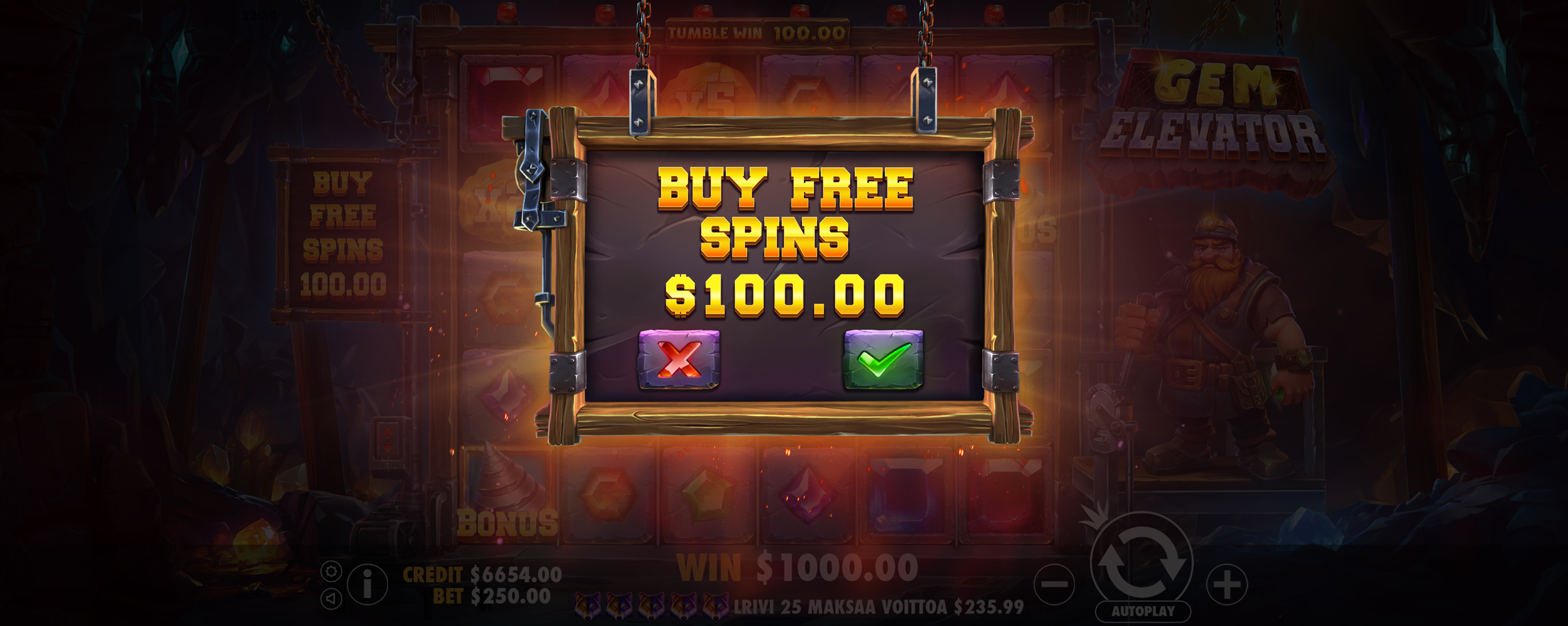 Gem Elevator - Buy bonus