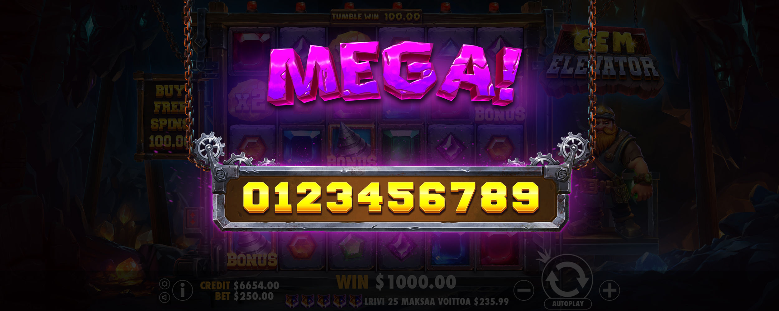 Gem Elevator - Big win 10
