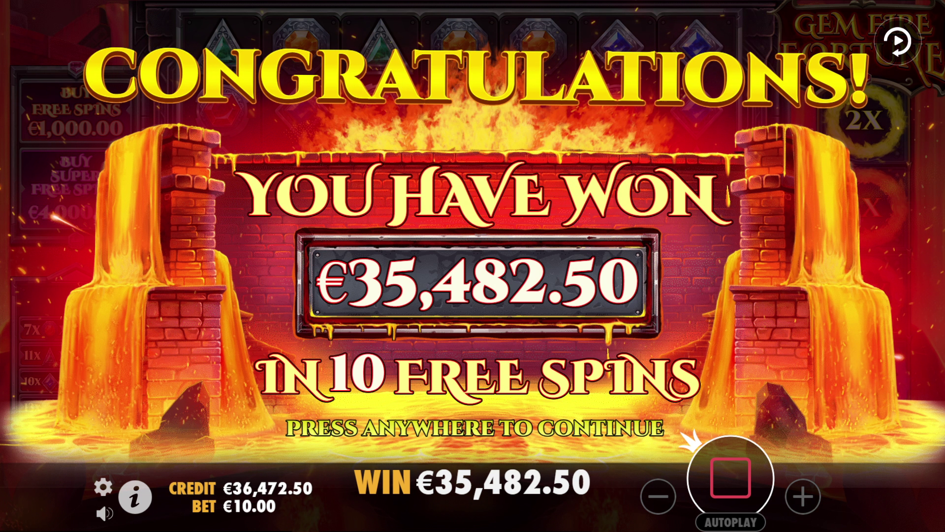 Gem Fire Fortune - Free spins 1