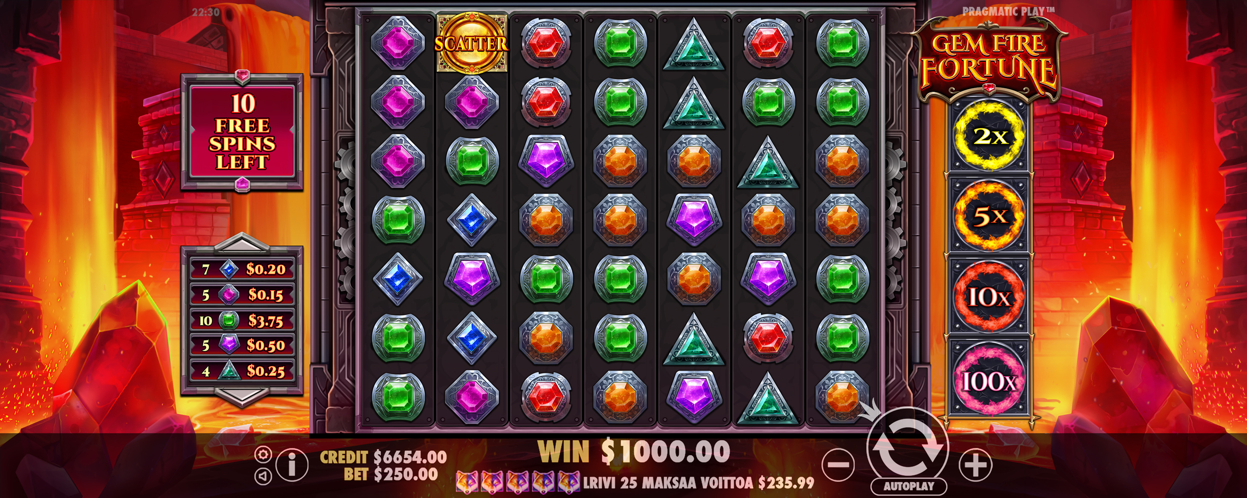 Gem Fire Fortune - Free spins 4