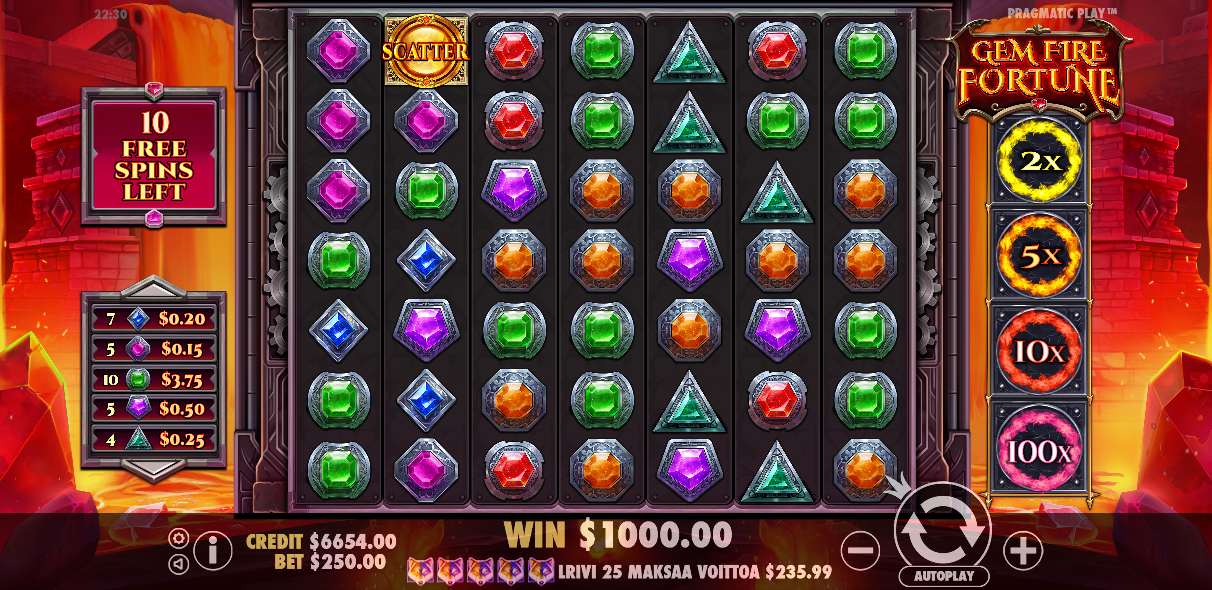 Gem Fire Fortune - Free spins 3
