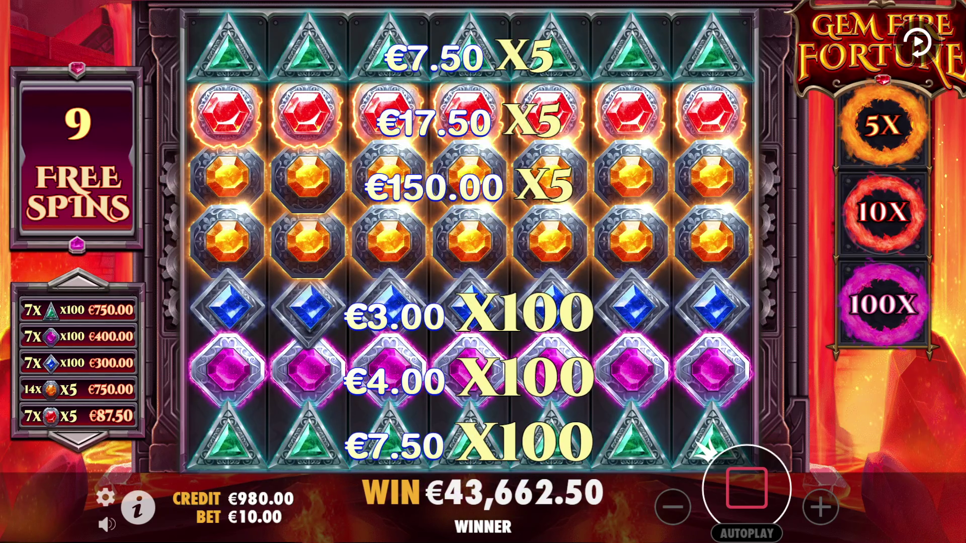 Gem Fire Fortune - Big win 12