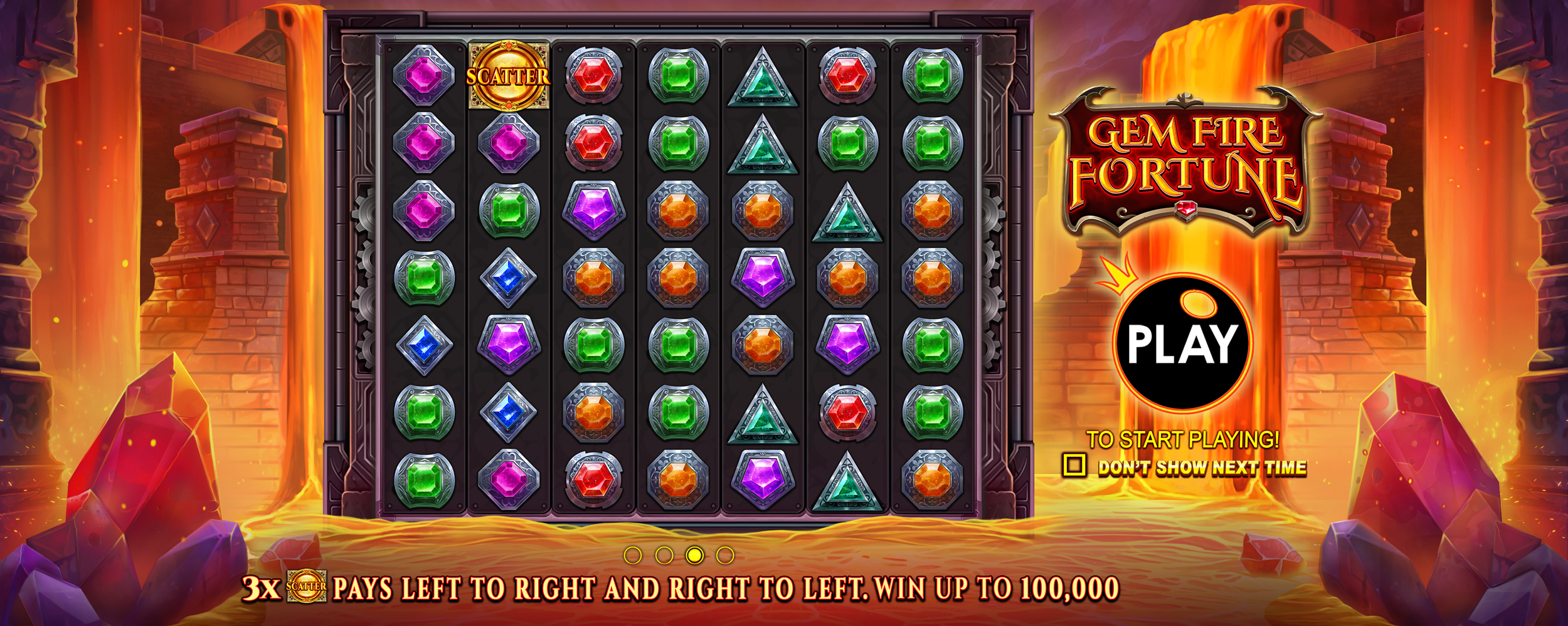 Gem Fire Fortune - Start screen 1