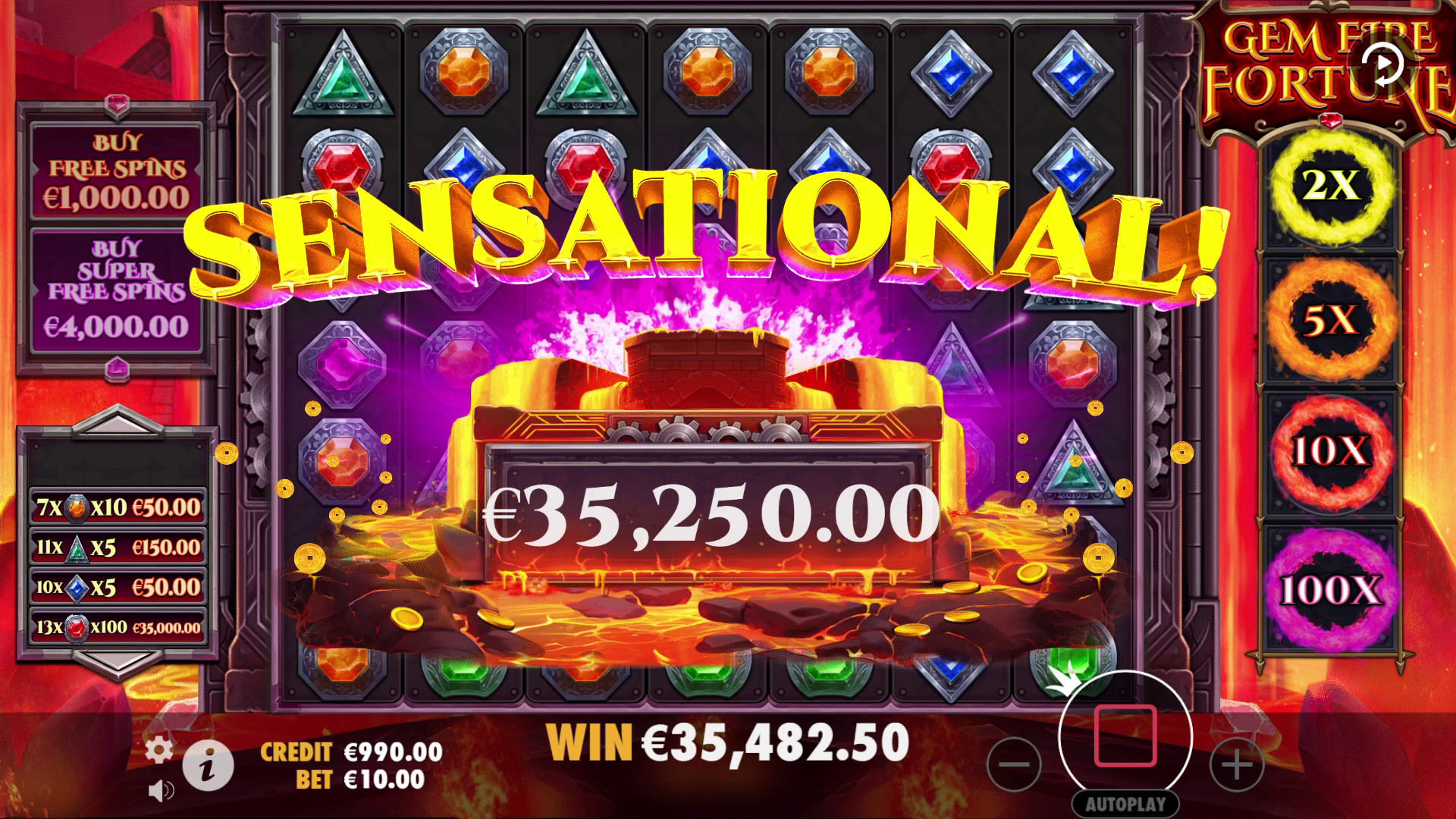 Gem Fire Fortune - Big win 15