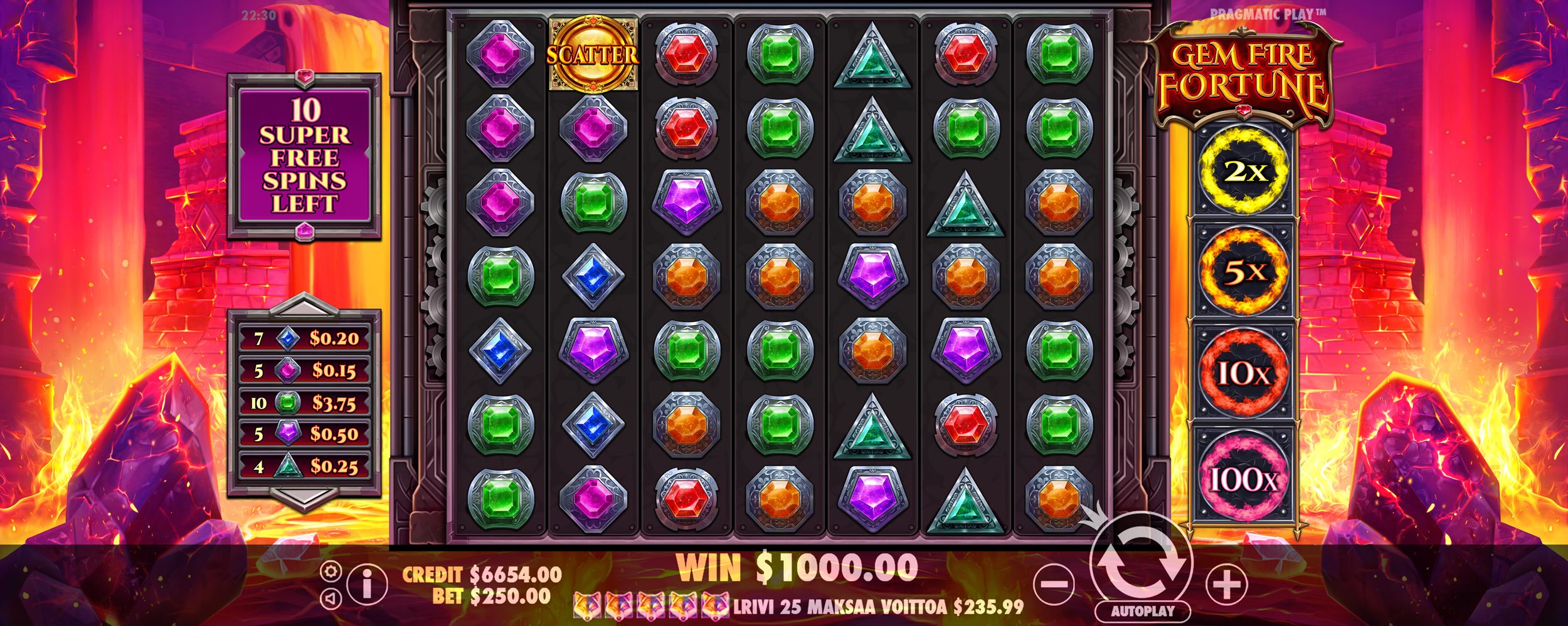 Gem Fire Fortune - Free spins 7