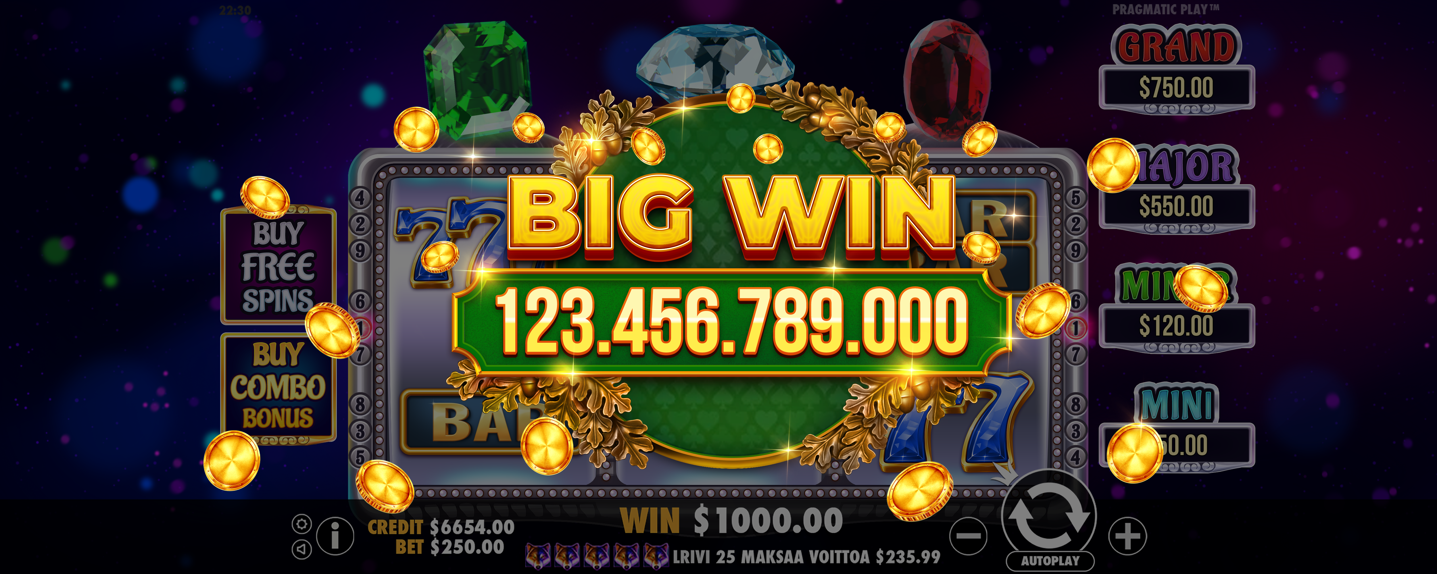 Gem Trio - Big win 1