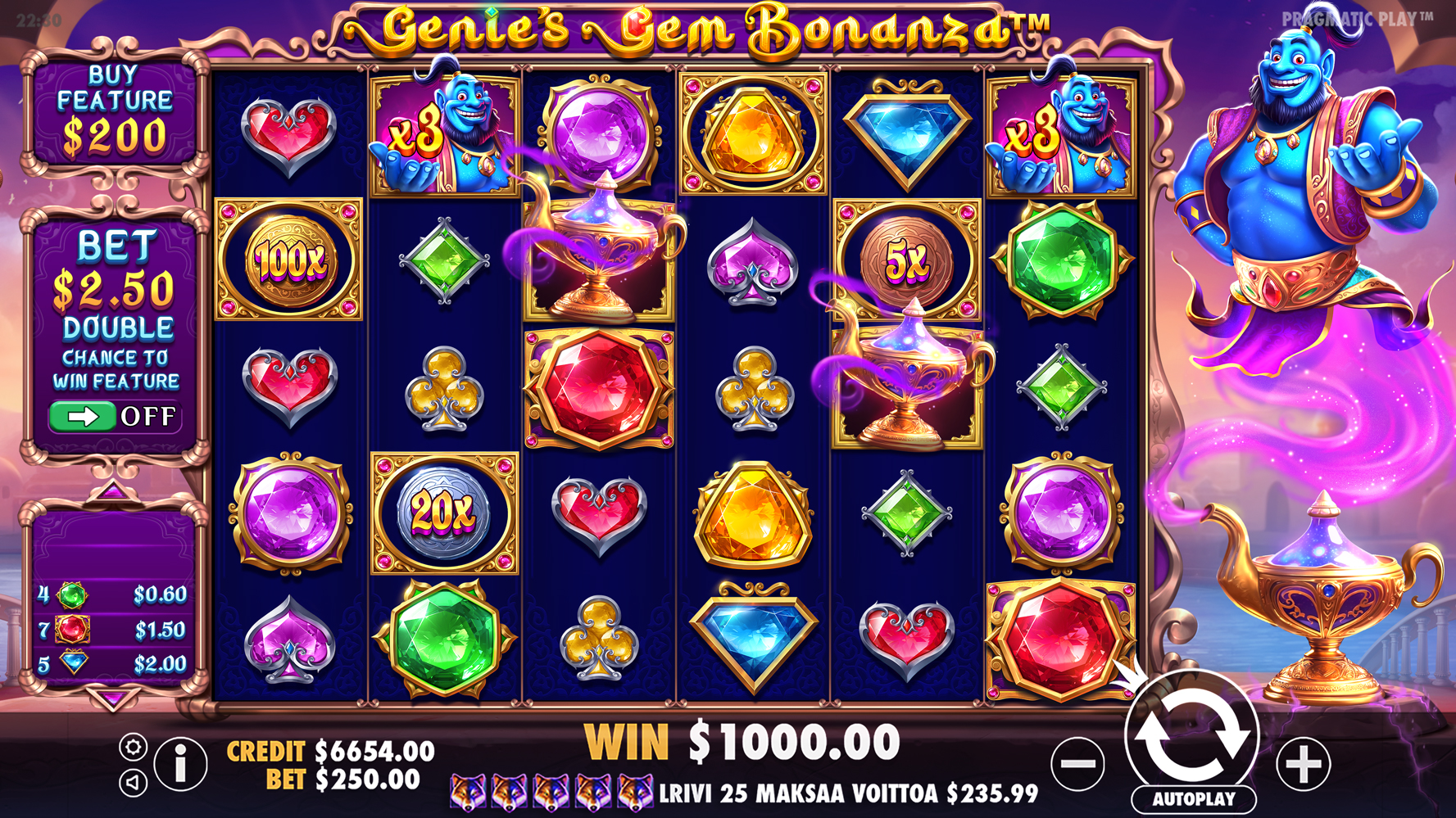Genie's Gem Bonanza - Base game 3