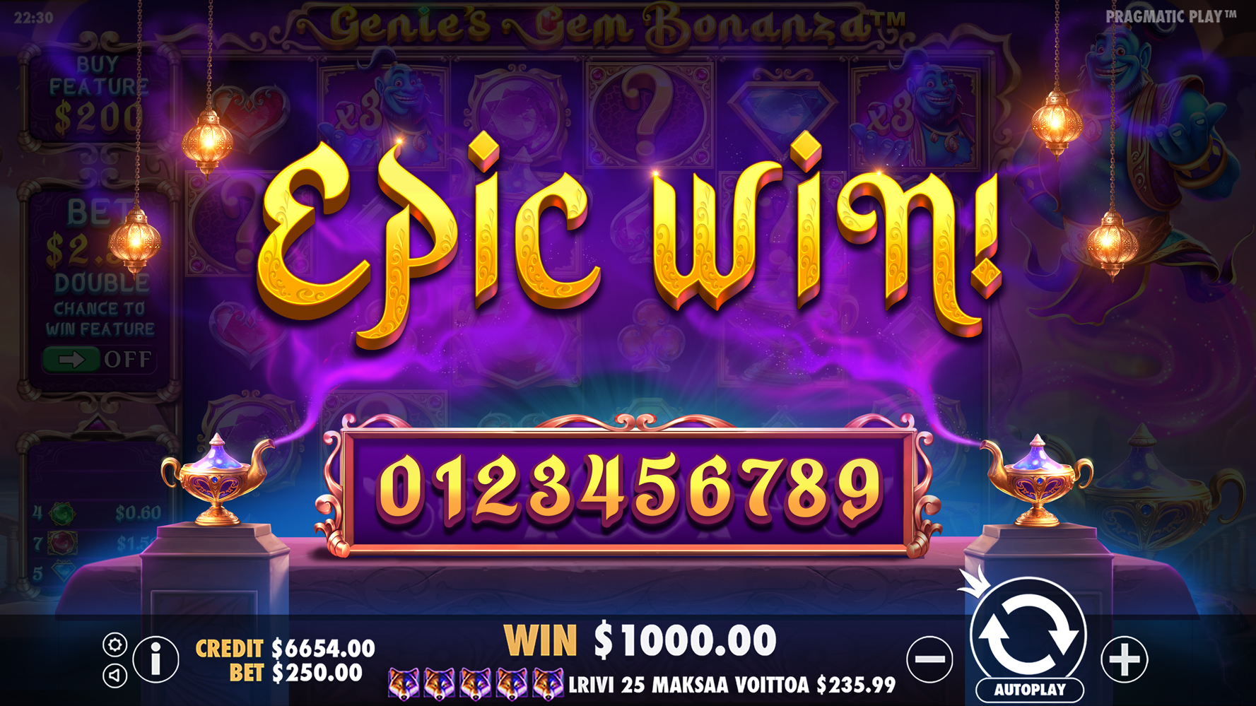 Genie's Gem Bonanza - Big win 5