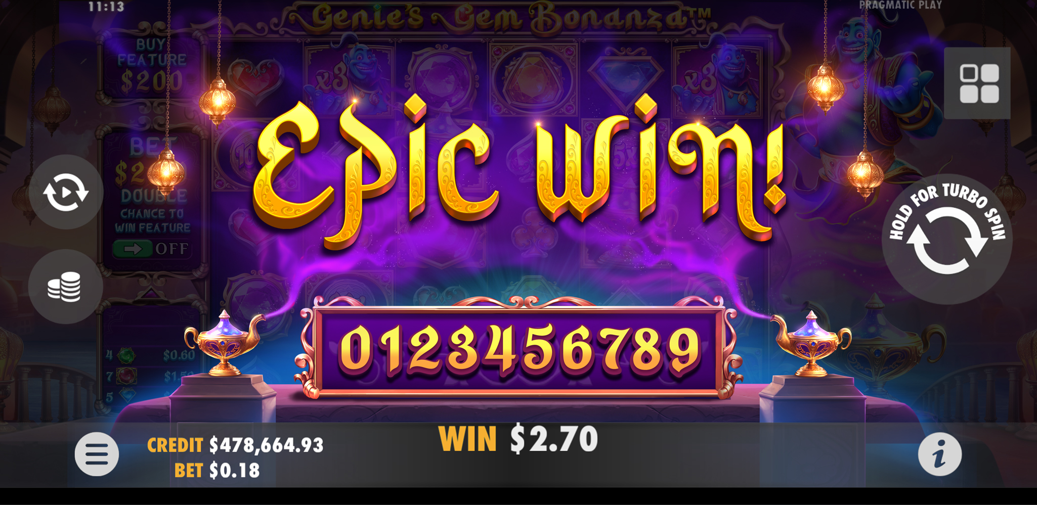 Genie's Gem Bonanza - Big win 7