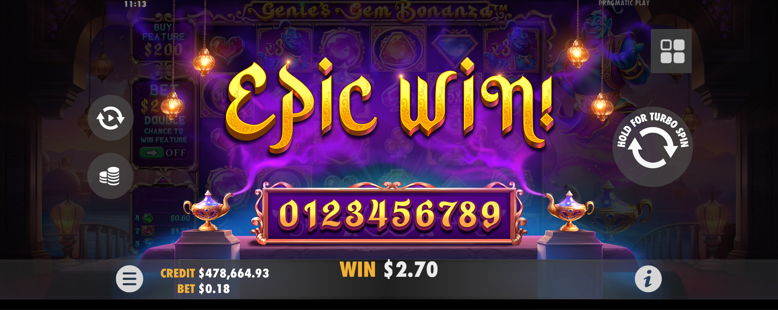 Genie's Gem Bonanza - Big win 6