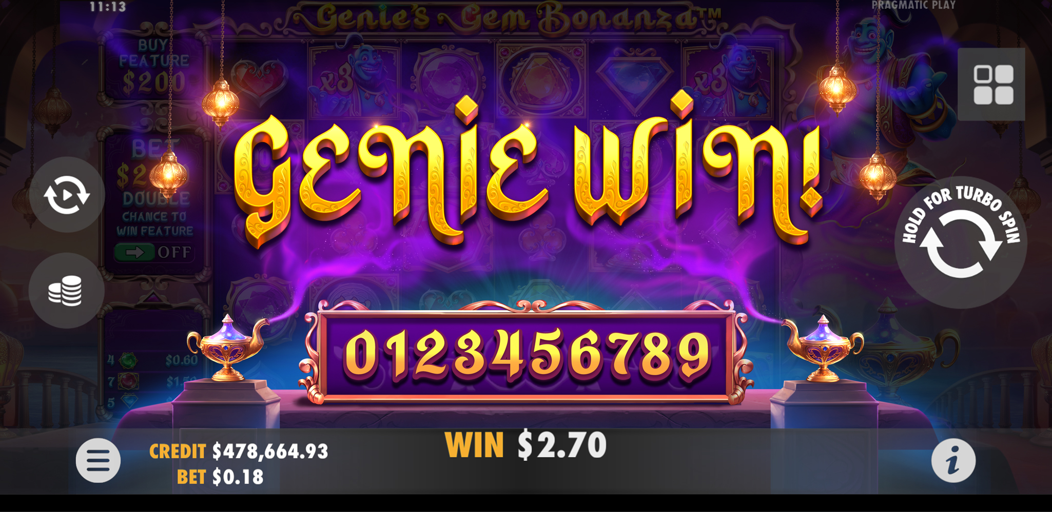Genie's Gem Bonanza - Big win 10