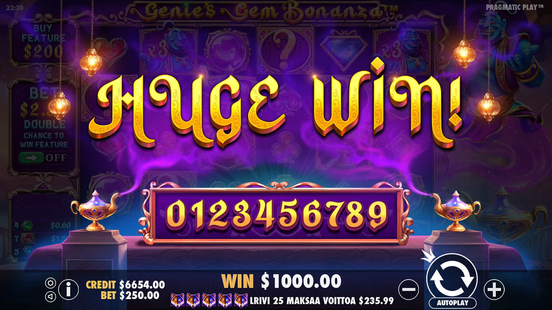 Genie's Gem Bonanza - Big win 11