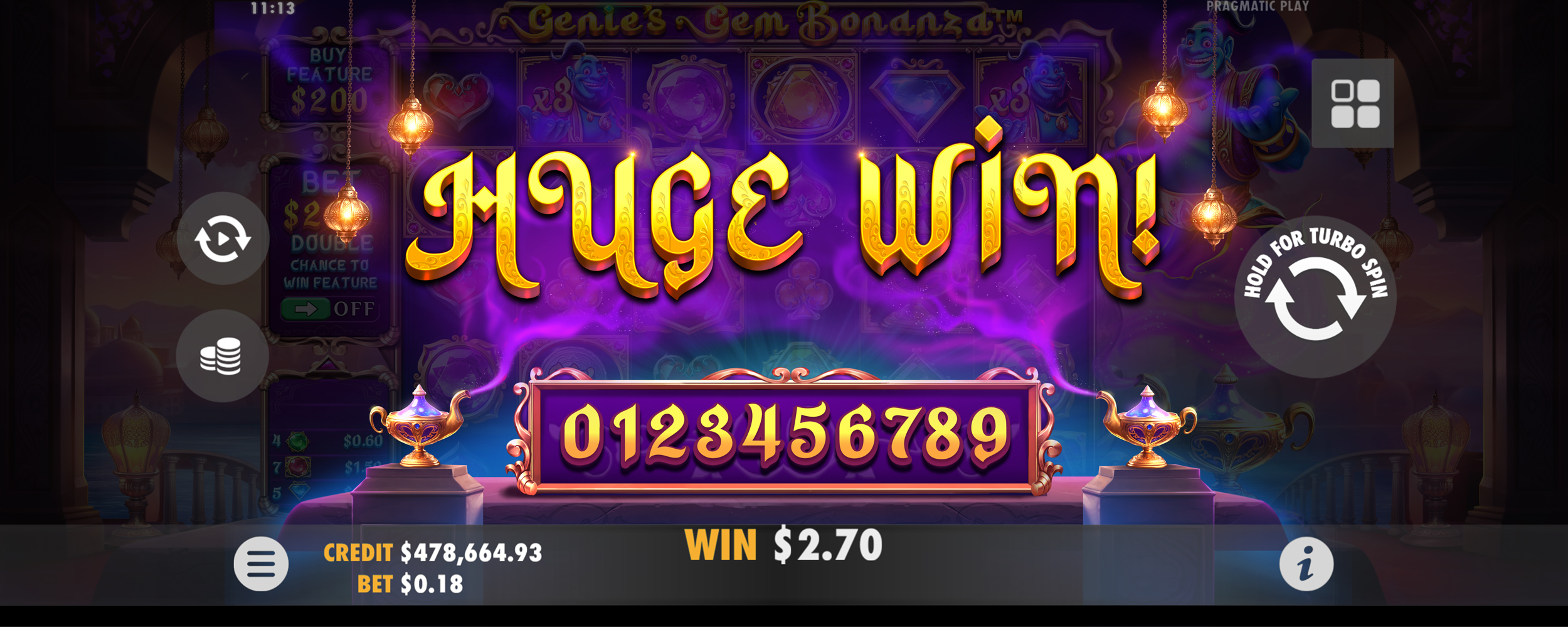 Genie's Gem Bonanza - Big win 12