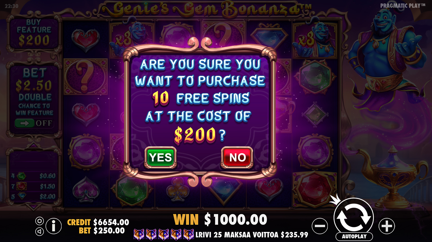Genie's Gem Bonanza - Buy bonus 1