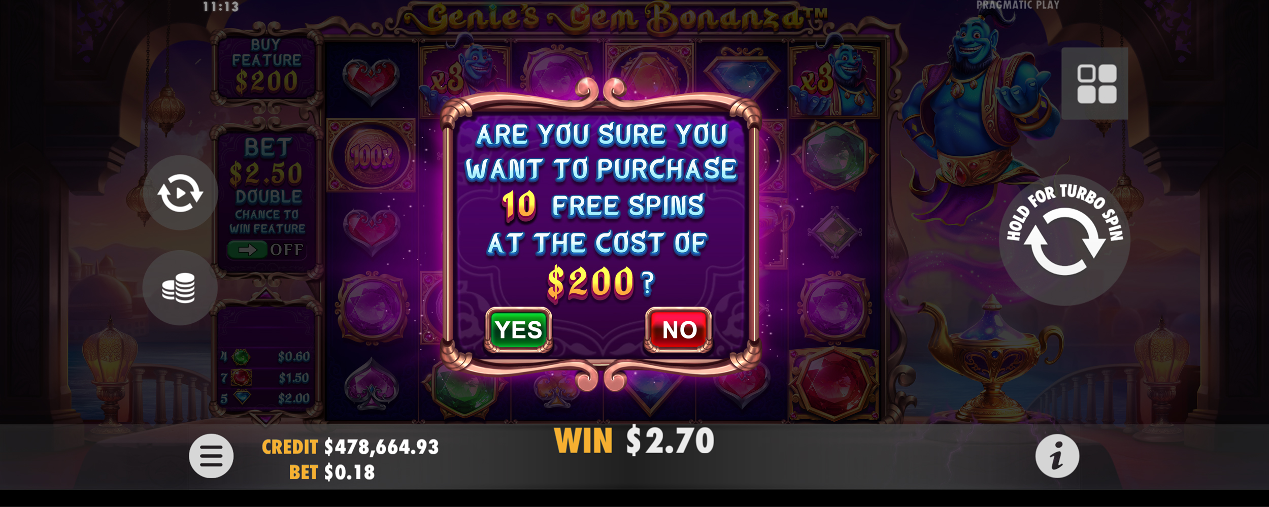 Genie's Gem Bonanza - Buy bonus 2