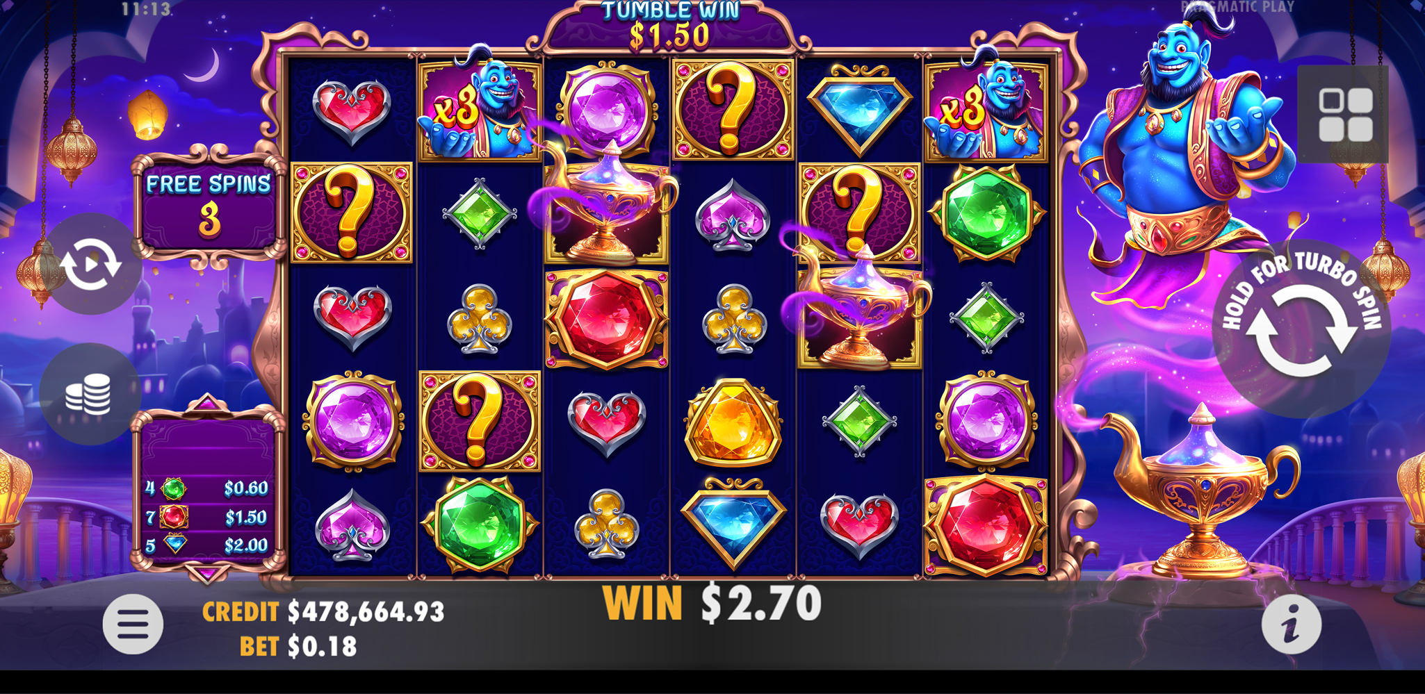 Genie's Gem Bonanza - Free spins 9