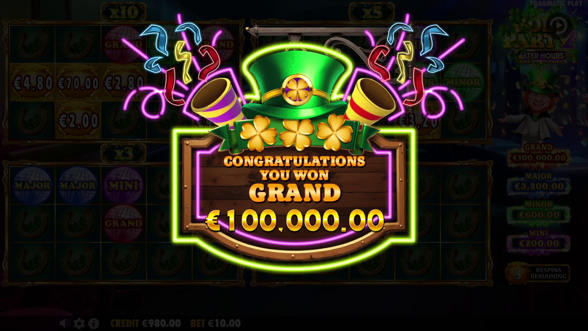 Gold Party 2: After Hours - Big win 1