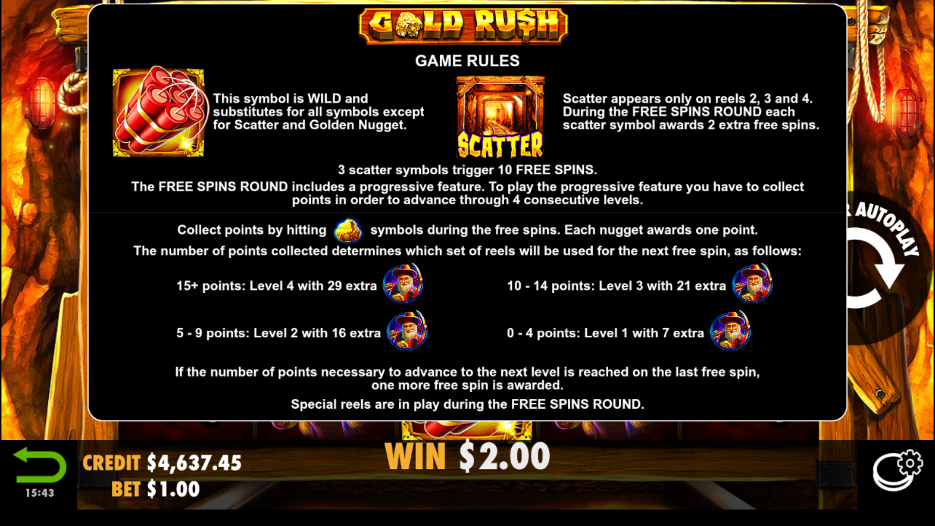 Gold Rush - Free spins 4