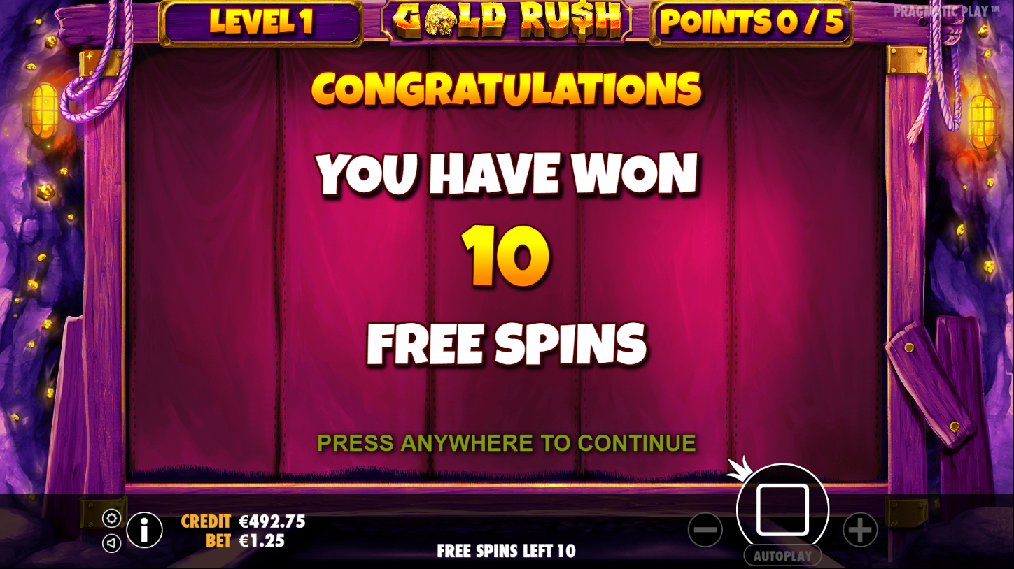 Gold Rush - Free spins 7