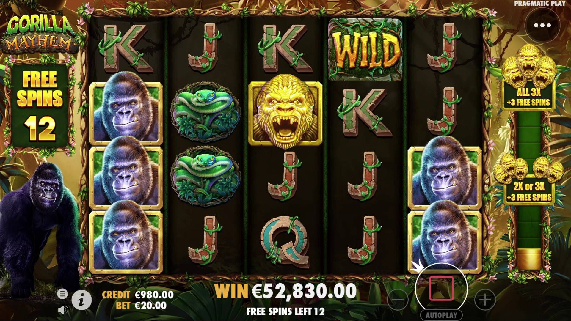 Gorilla Mayhem - Free spins 2