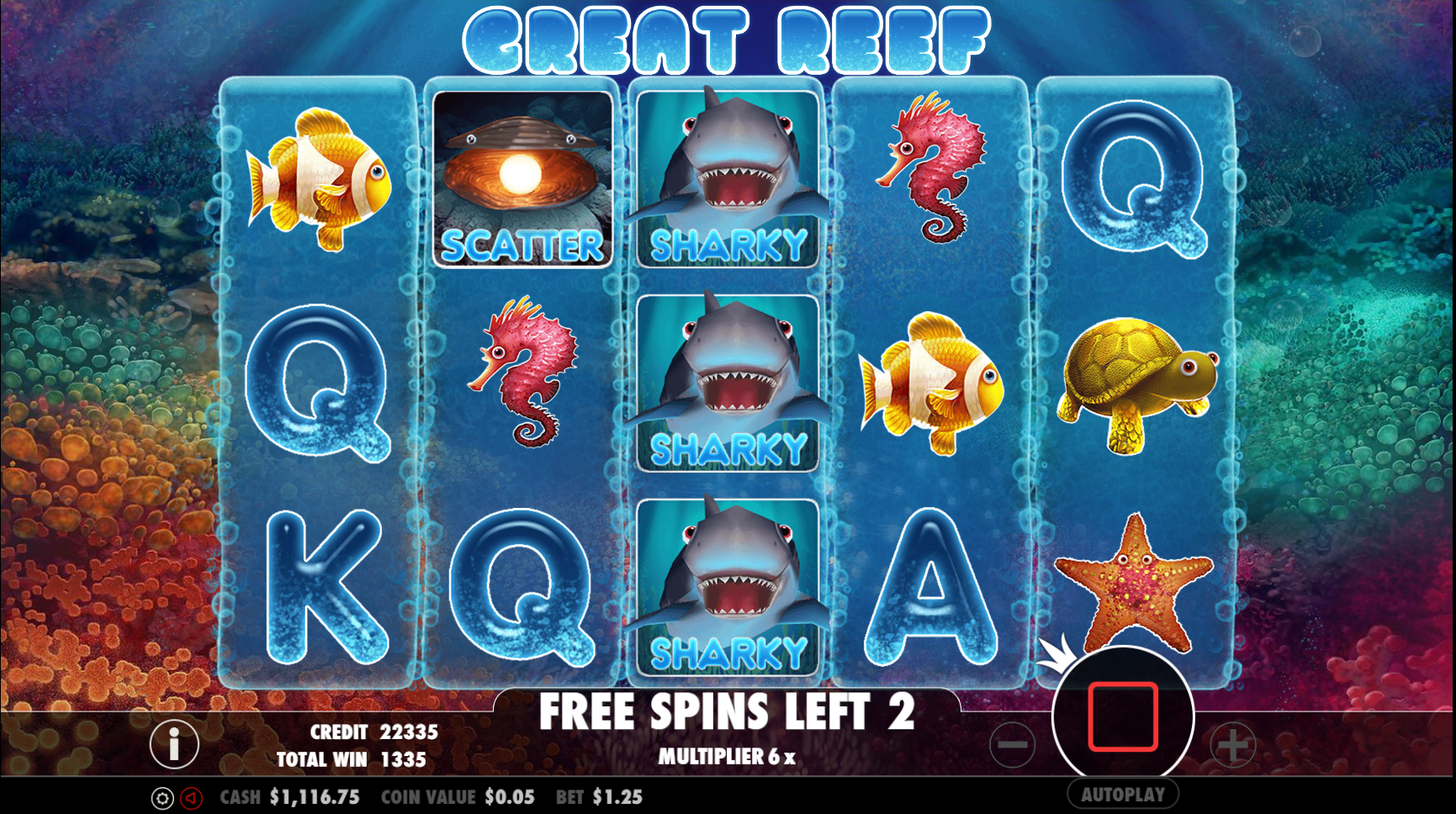 Great Reef - Free spins 2