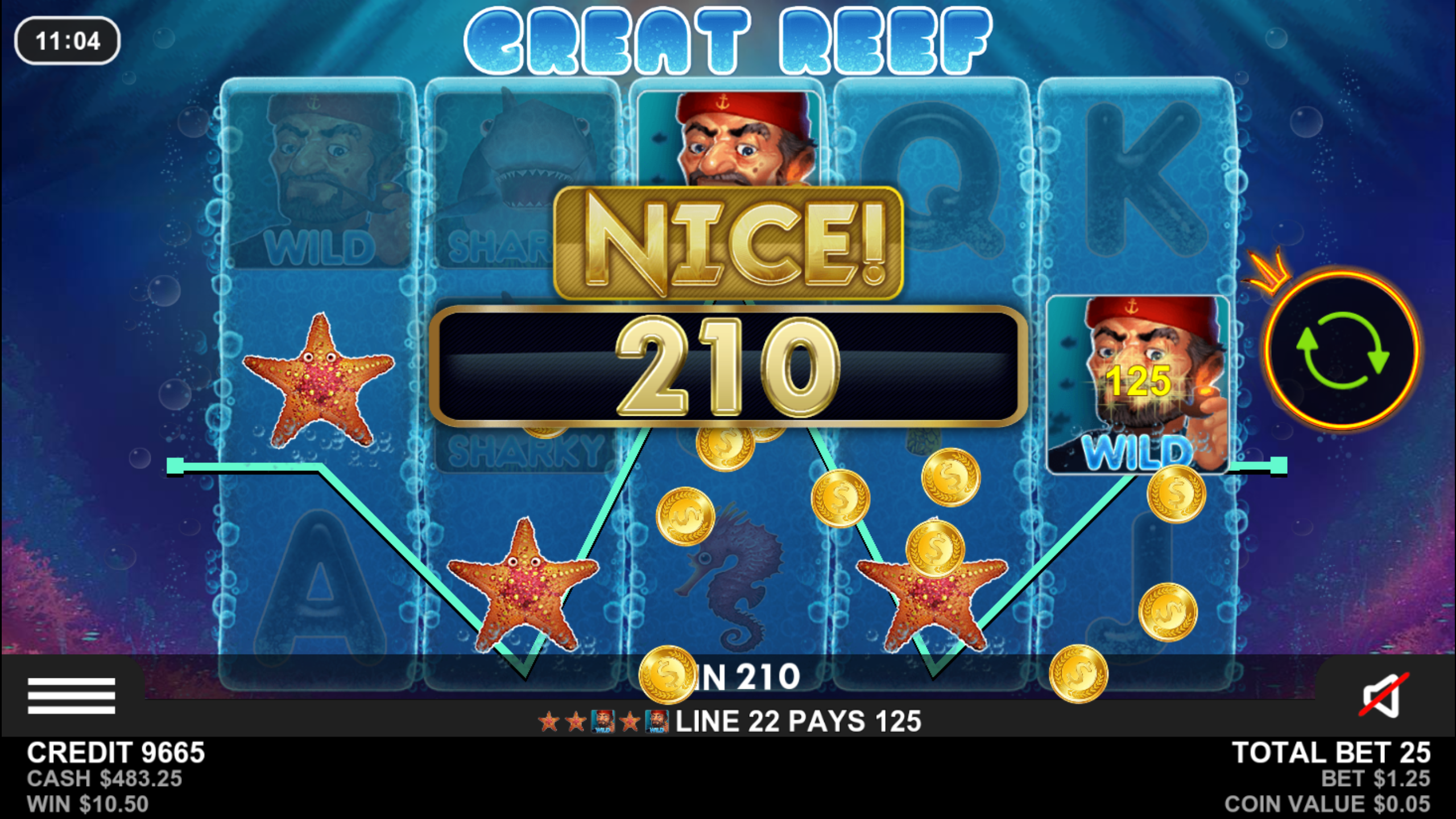 Great Reef - Big win 1