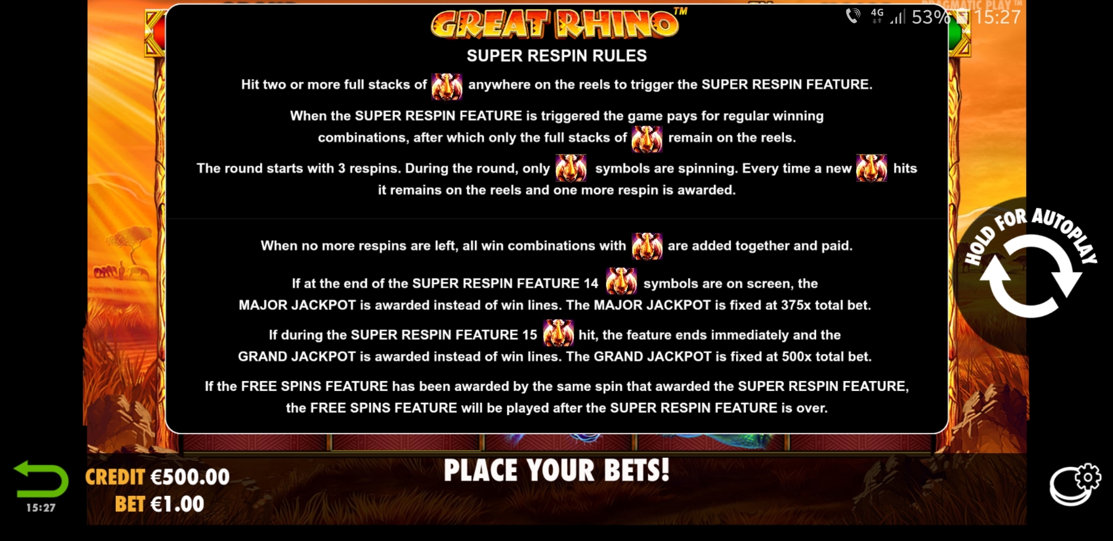 Great Rhino - Game rules 4