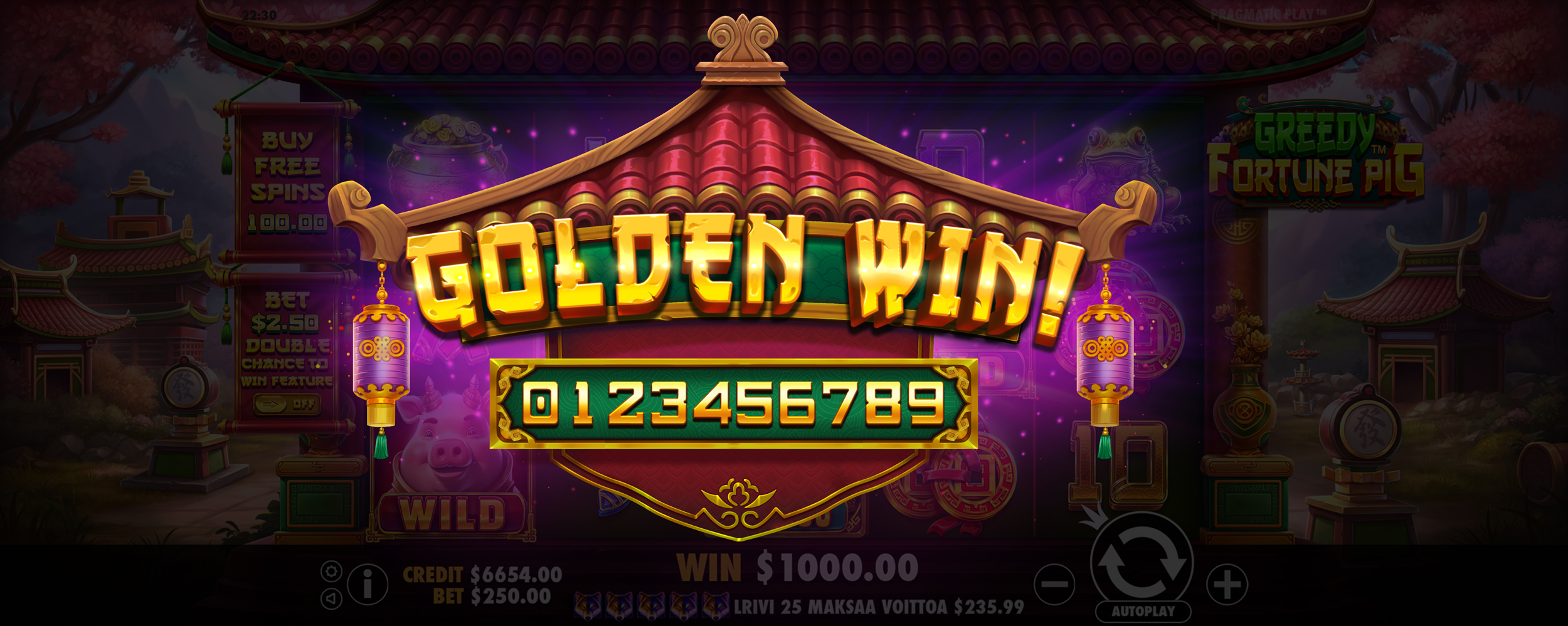 Greedy Fortune Pig - Big win 1
