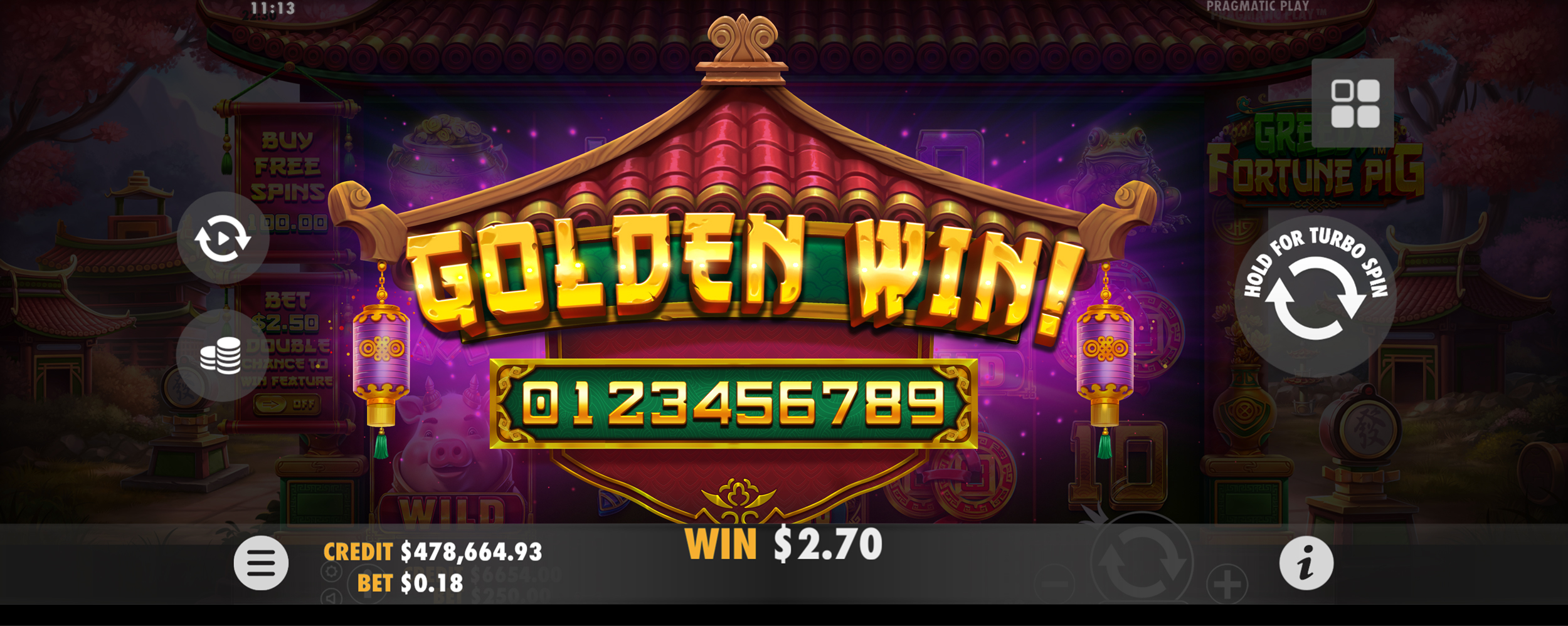 Greedy Fortune Pig - Big win 2