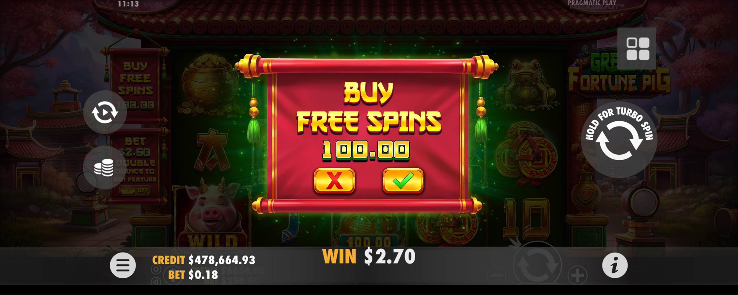Greedy Fortune Pig - Buy bonus 2