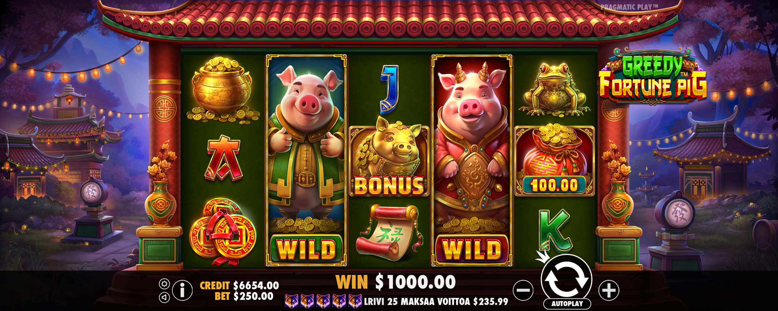 Greedy Fortune Pig - Free spins 5