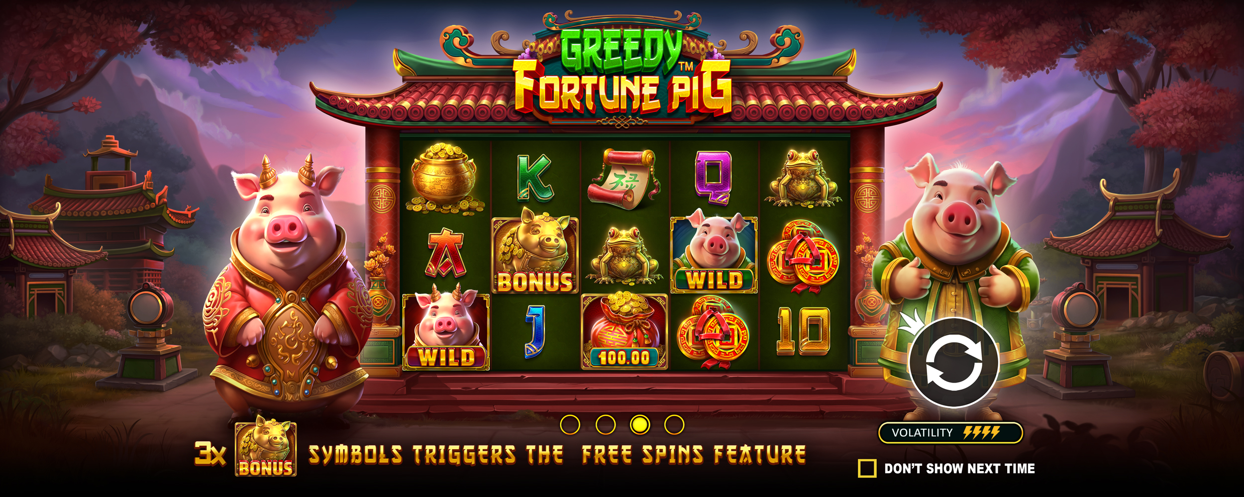 Greedy Fortune Pig - Start screen 2
