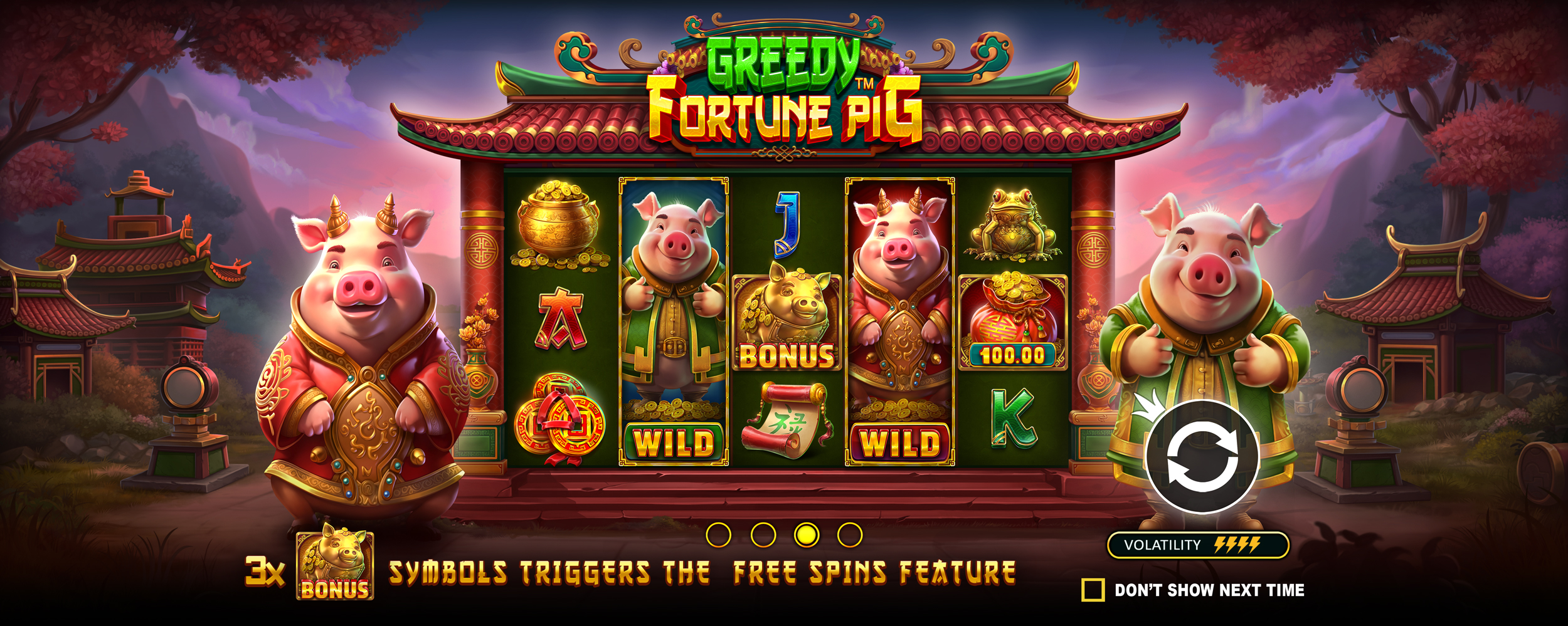 Greedy Fortune Pig - Start screen 1