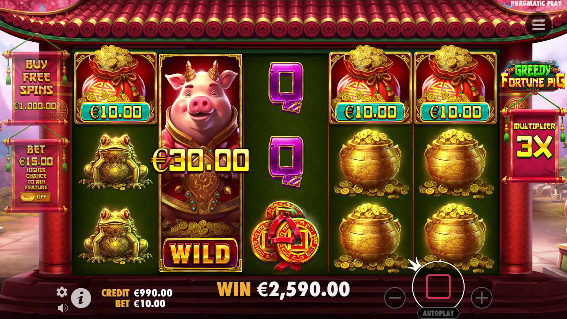 Greedy Fortune Pig - Big win 4