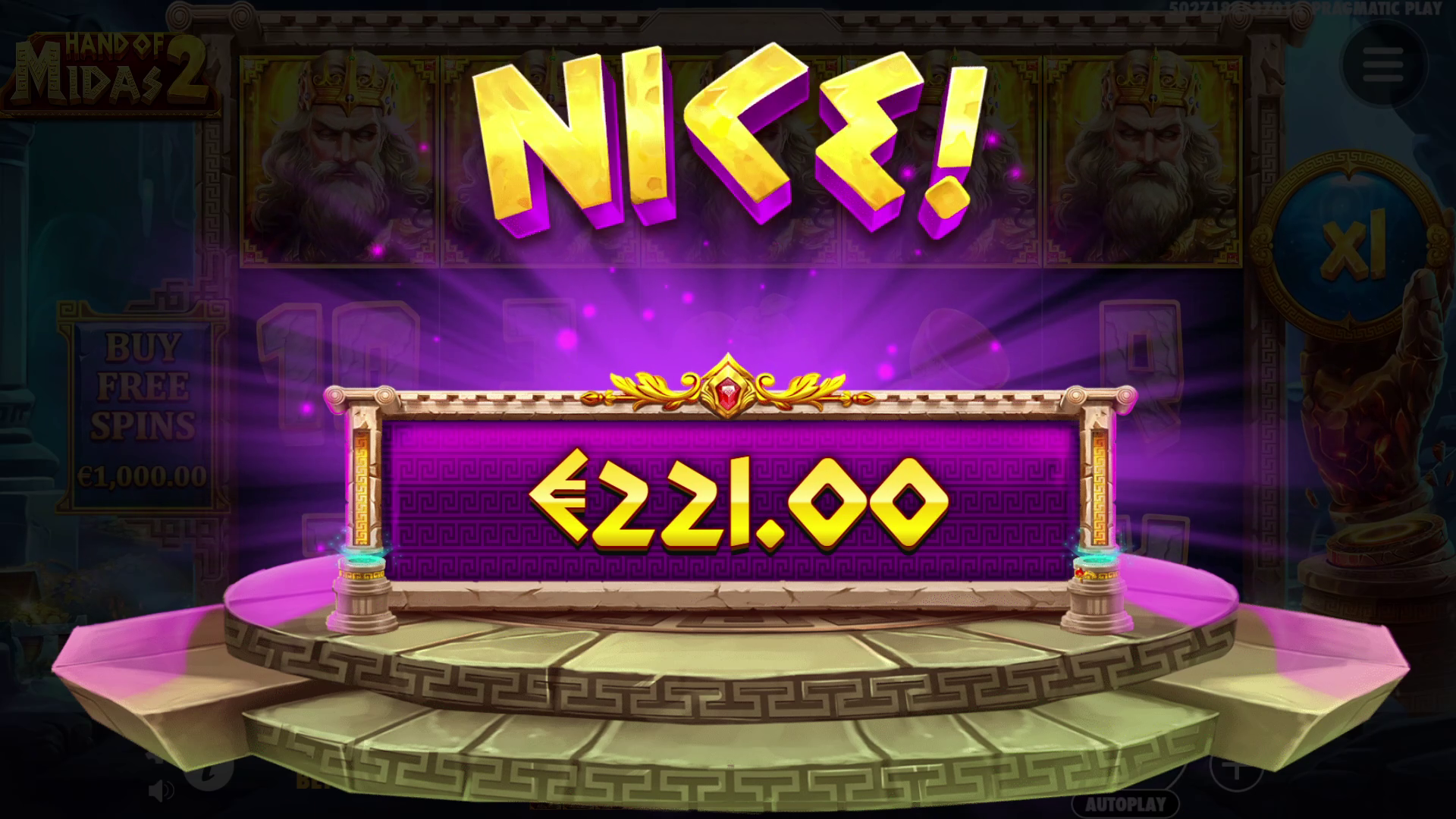 Hand of Midas 2 - Big win 1