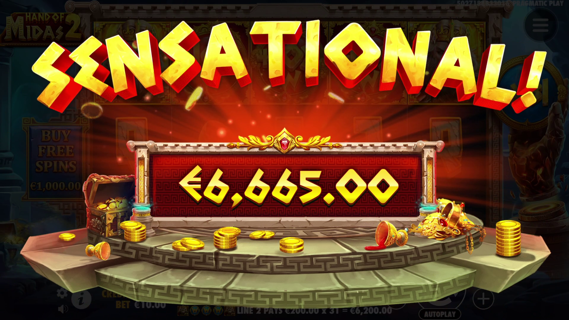 Hand of Midas 2 - Big win 2