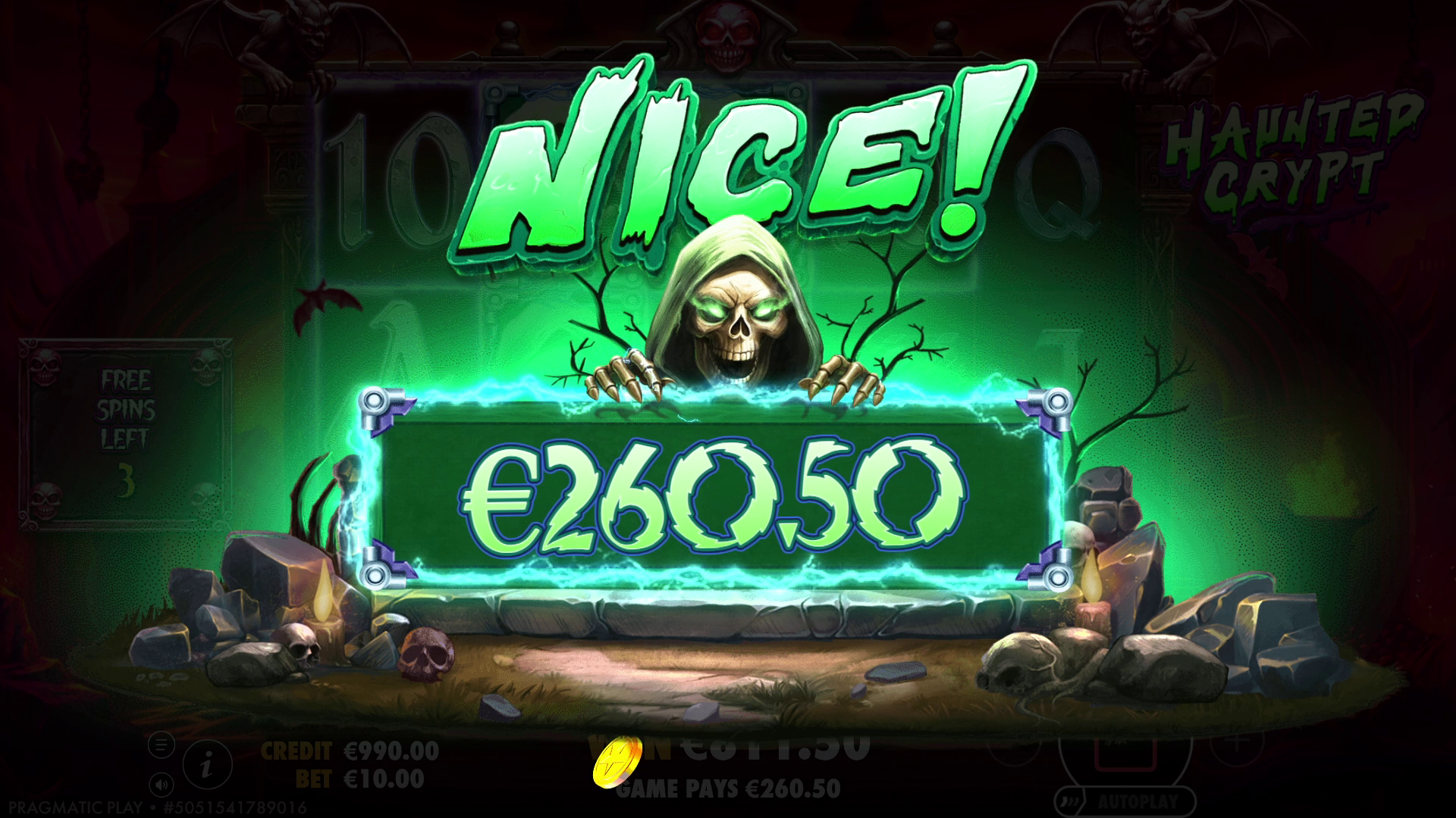Haunted Crypt - Big win 5
